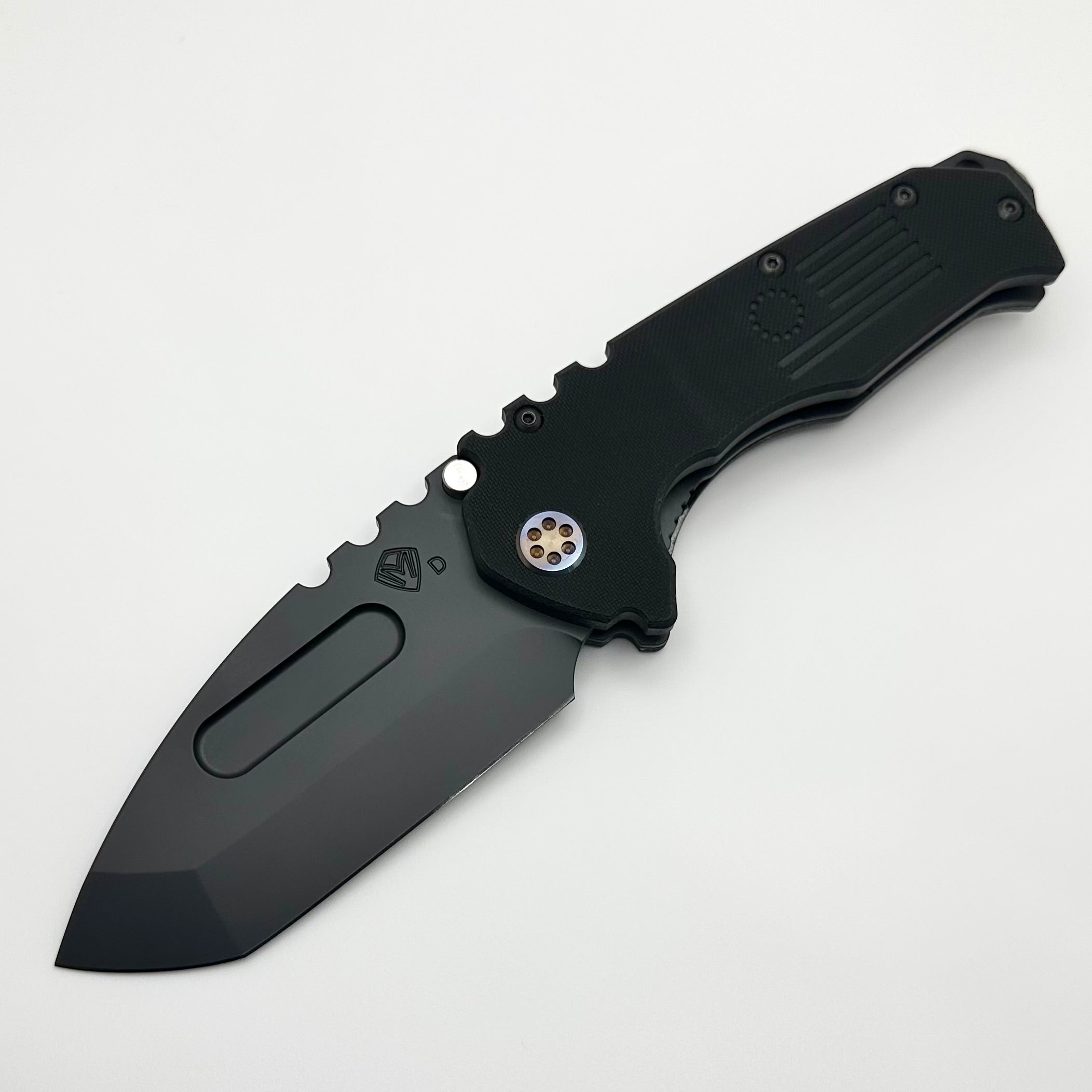 Medford Scout M/P Praetorian Tactical Tanto Knife - Black G10 & DLC Coated D2 Blade