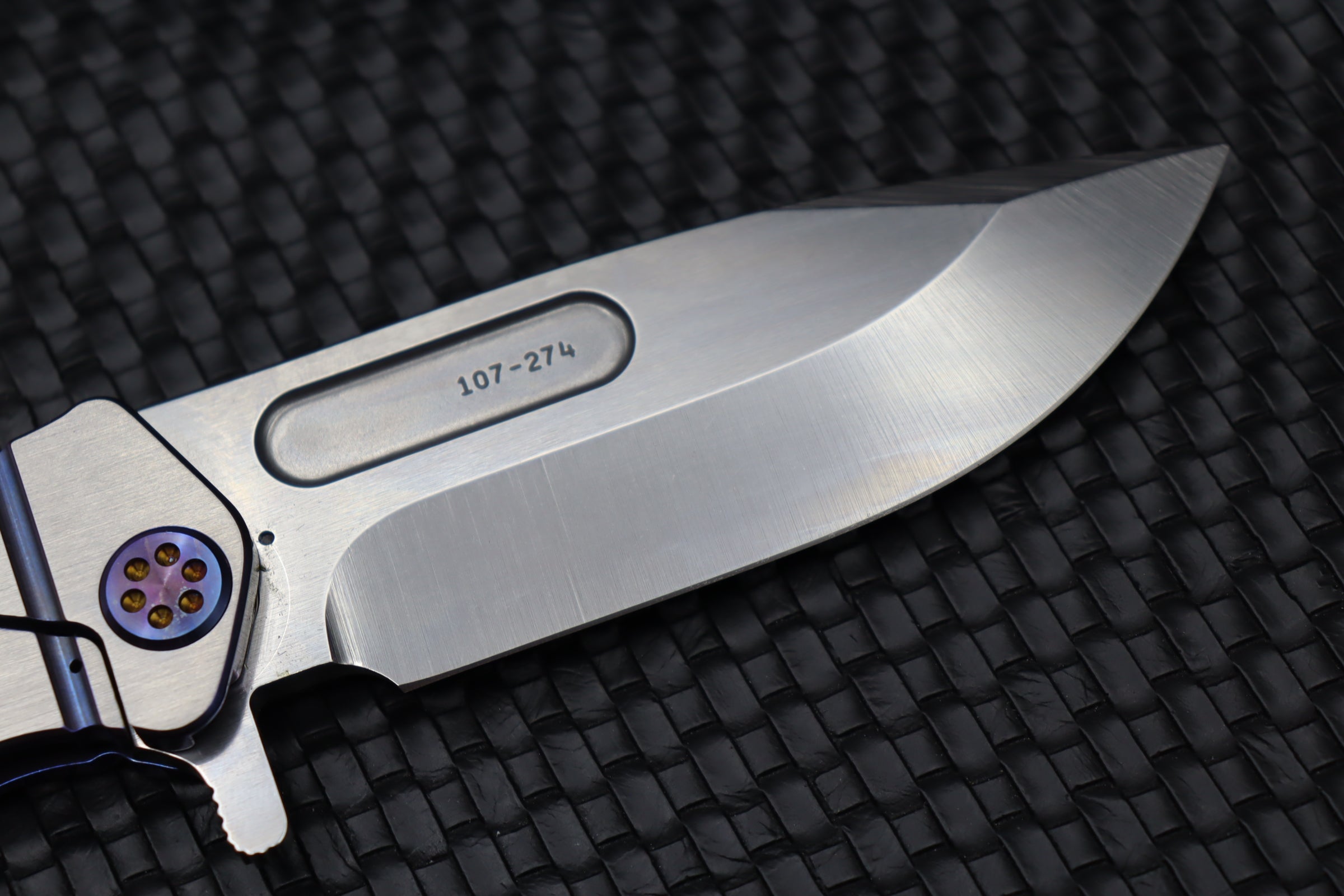 Medford USMC Fighter Flipper: Premium S35VN Blade with Titanium Handles & Flamed Hardware