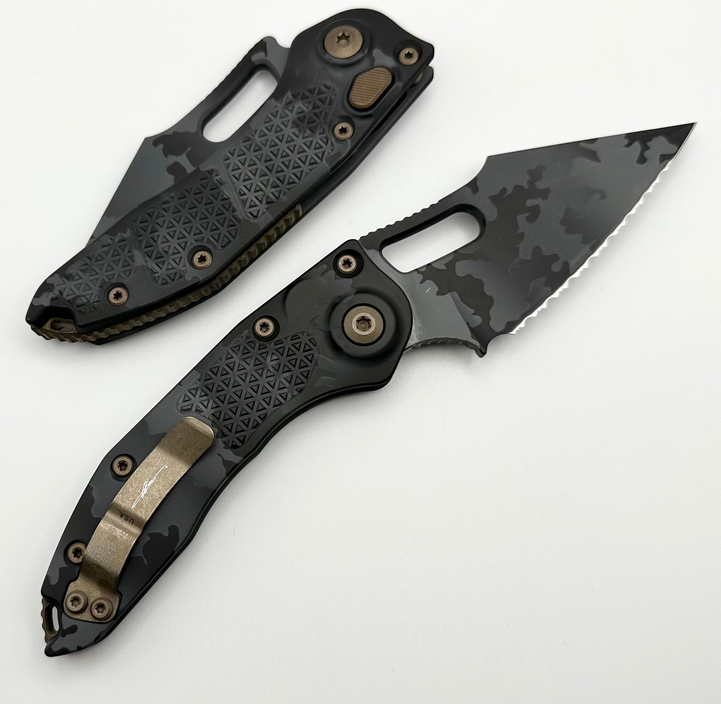 Microtech Borka Stitch Urban Camo Tactical Knife - Premium Edition