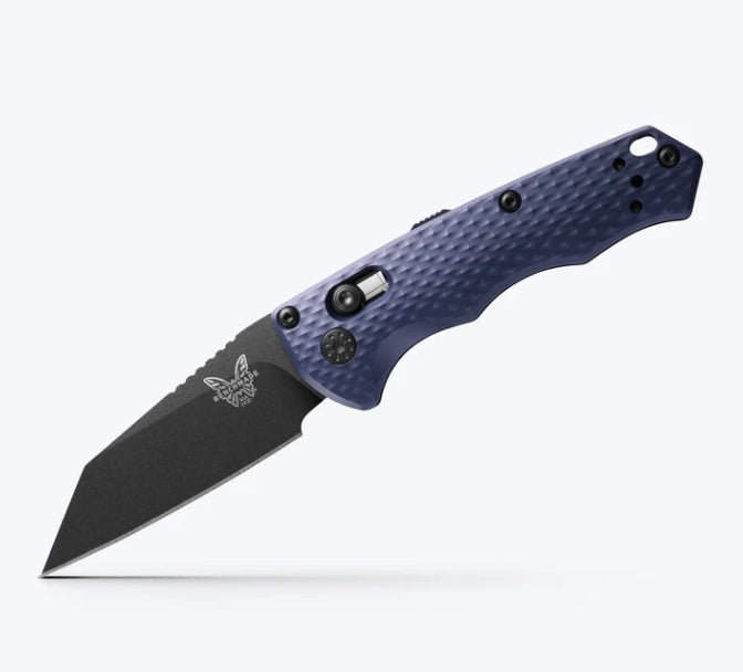 Benchmade Auto Immunity Crater Blue Aluminum & CPM-M4 2900BK - Premium Compact Tactical Knife