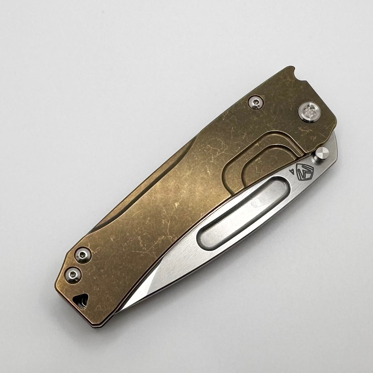 Medford Slim Midi LH: Premium Left-Handed EDC Knife with Bronze Tumbled Handles