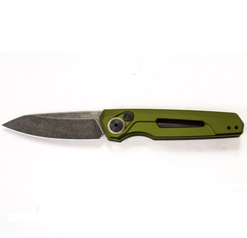 Kershaw Launch 11 Premium Automatic Knife - Olive Aluminum & CPM-154 Blade