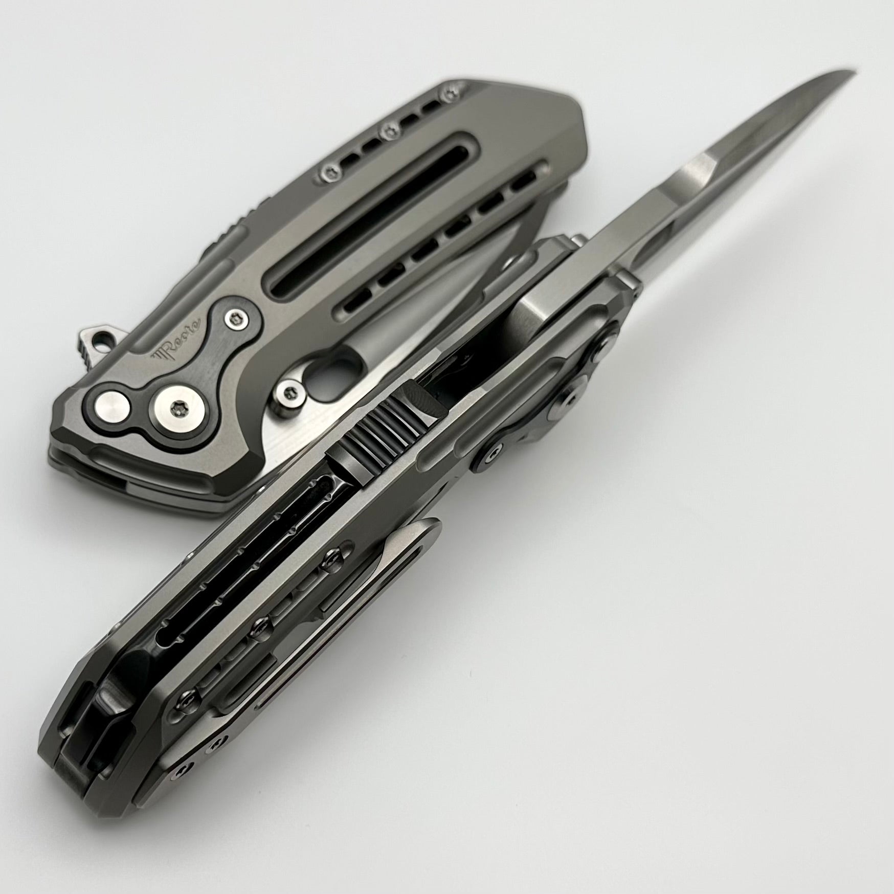 Ultimate Reate T6000 Titanium Folding Knife with Zirconium Inlays & M390 Blade