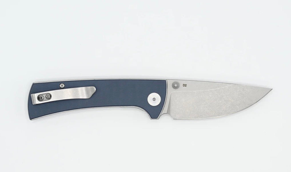 Eikonic RCK9 Premium Everyday Carry Knife - D2 Steel & Blue G-10 Handle