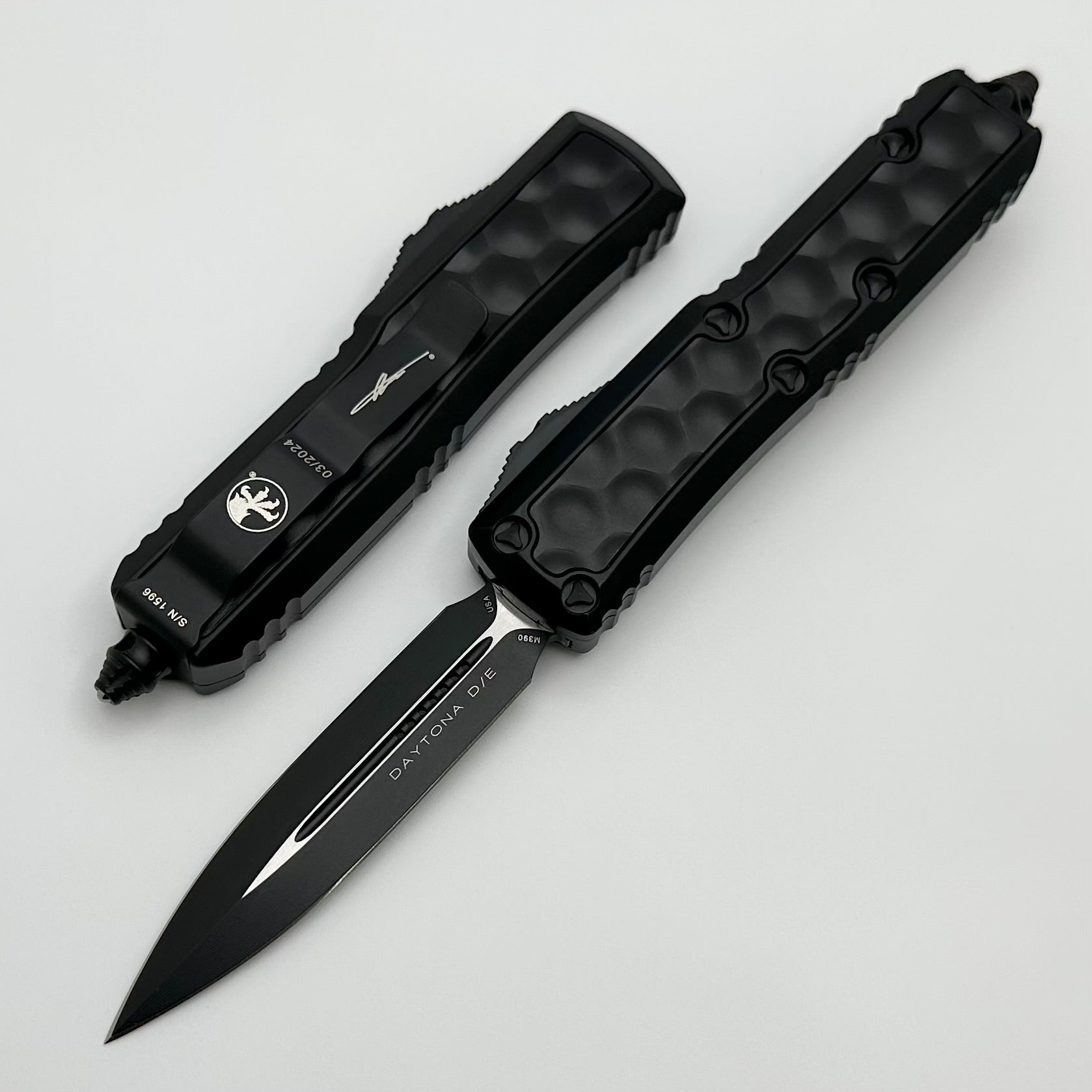 Microtech Daytona Double Edge Tactical Knife - Premium M390 Steel w/ Bubble Inlays