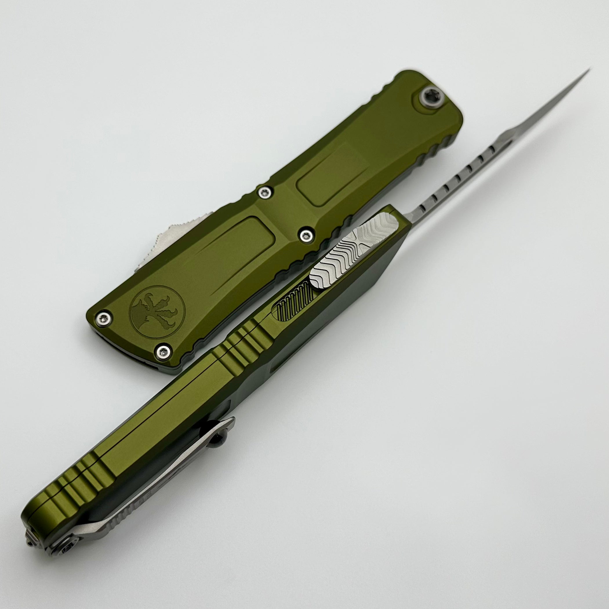 Microtech Combat Troodon Gen III Interceptor | Premium Tactical Knife with OD Green Handle