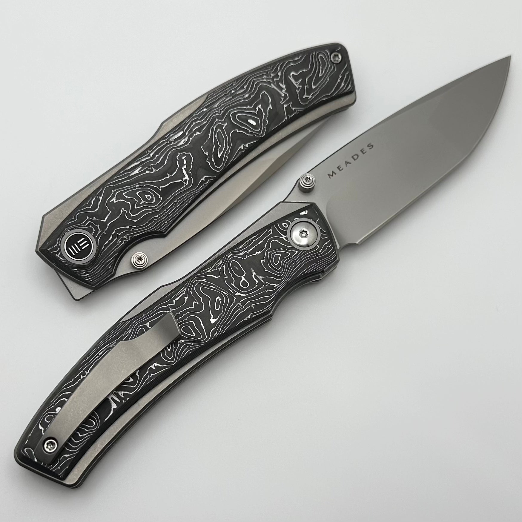 WE Knife Co. Swordfin Premium EDC Knife - 20CV Blade with Carbon Fiber & Titanium Handles