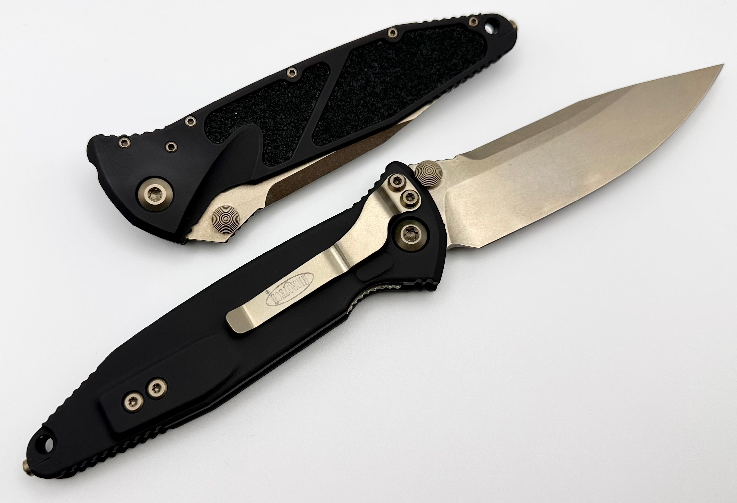 Microtech Socom Elite Manual Folding Knife - Premium Tactical Utility Tool (Bronze Finish)