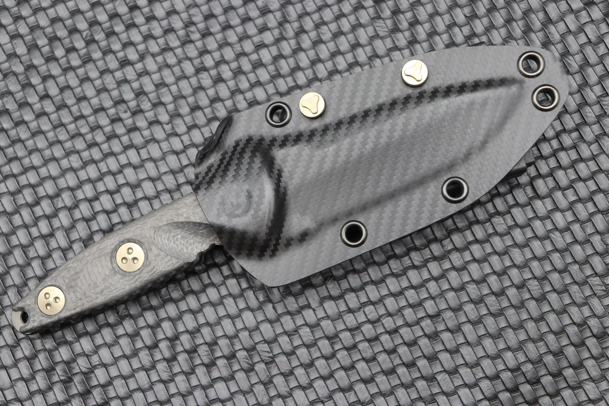 Microtech Socom Alpha Mini Tactical Knife - Black DLC & Carbon Fiber