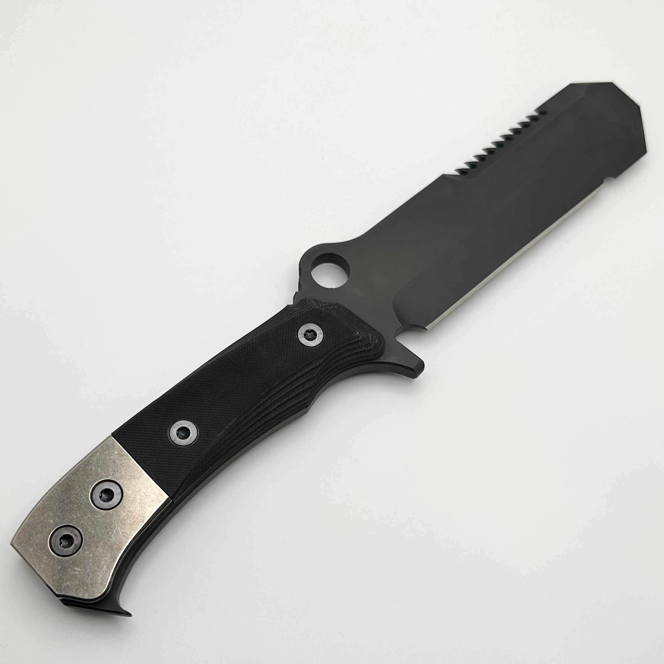 Medford USMC EOD Tactical Fixed Blade Knife - Premium Black G-10 & DLC 3V Steel