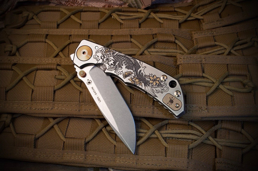 Spartan Blades Harsey Folder 2022 Koi Fish Special Edition - Premium Japanese-Inspired Tactical Knife