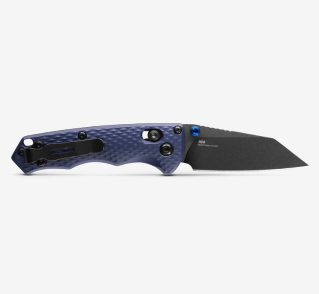 Benchmade Full Immunity Compact EDC Knife - Crater Blue Aluminum & CPM-M4 Blade