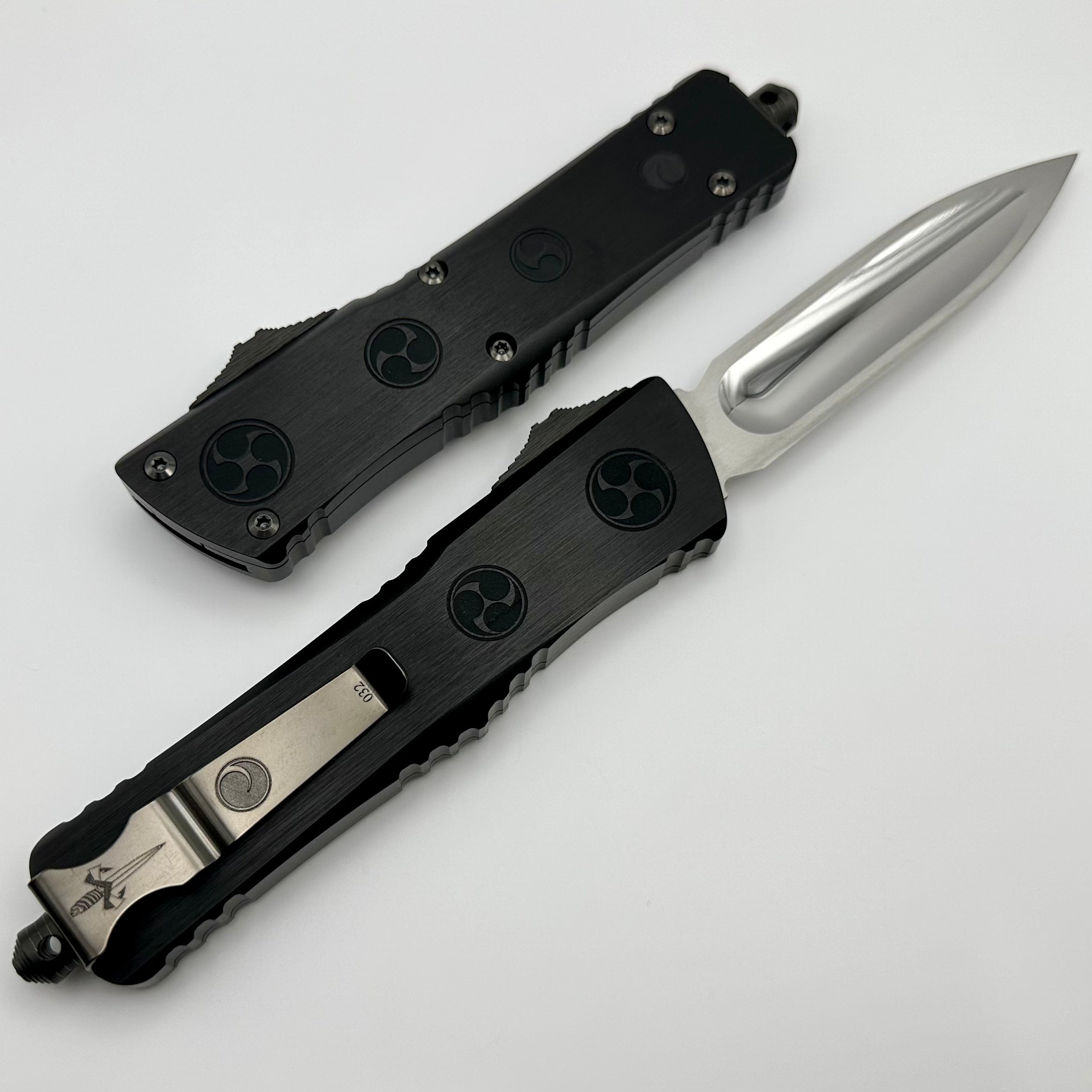 Marfione Custom Combat Troodon O-YARI Premium Tactical Knife with Mirror Polished Blade & Carbon Fiber Accents