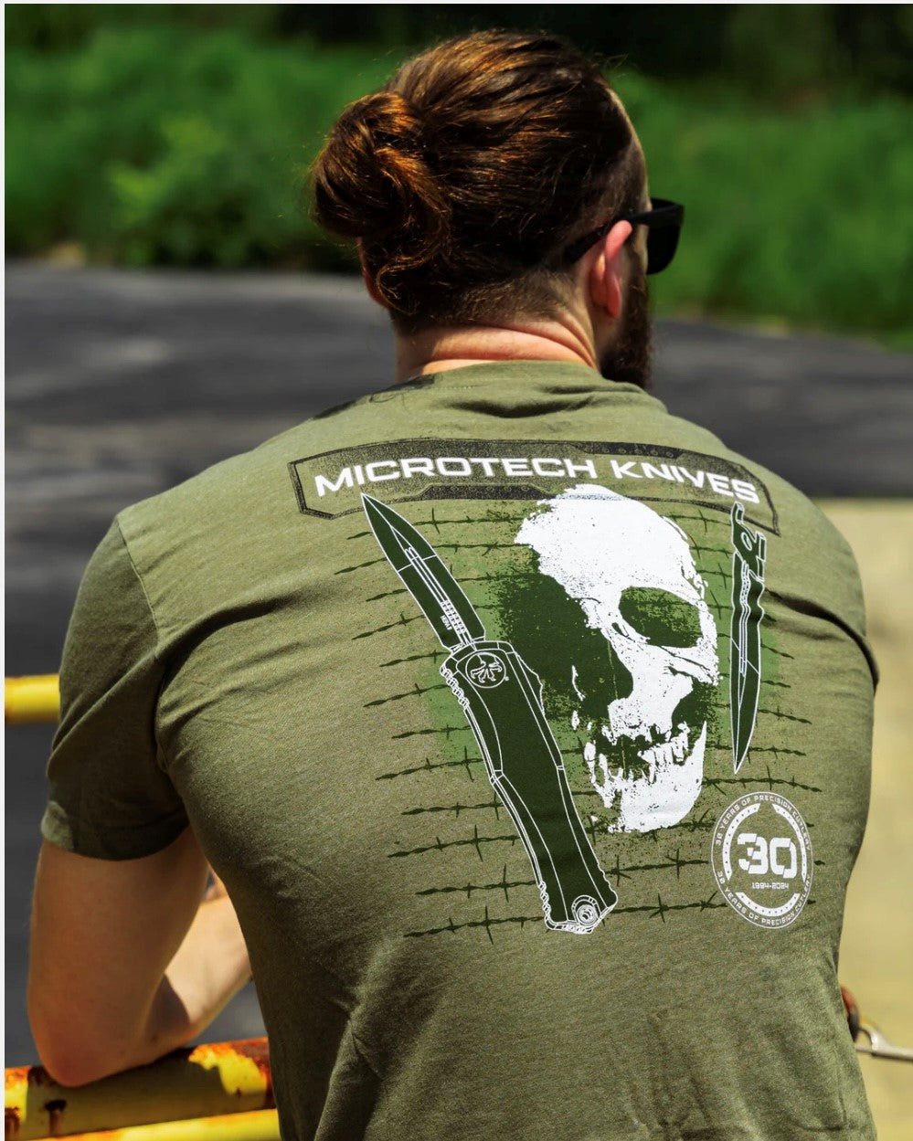 Premium Microtech 30th Anniversary Green Crew Neck T-Shirt - Upgrade Your Style