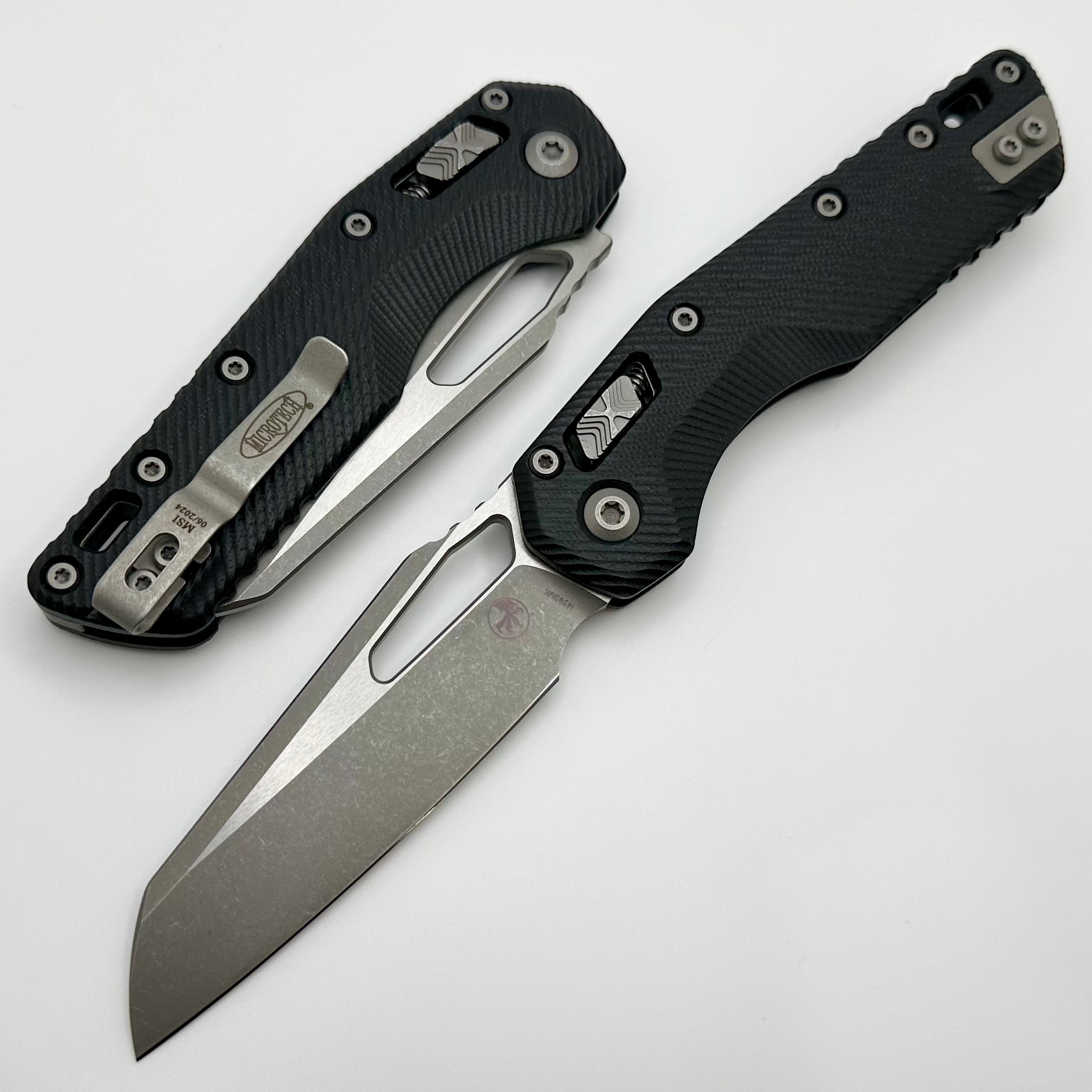 Microtech MSI RAM LOK Fluted Black G-10 Knife - Premium M390MK Apocalyptic Blade