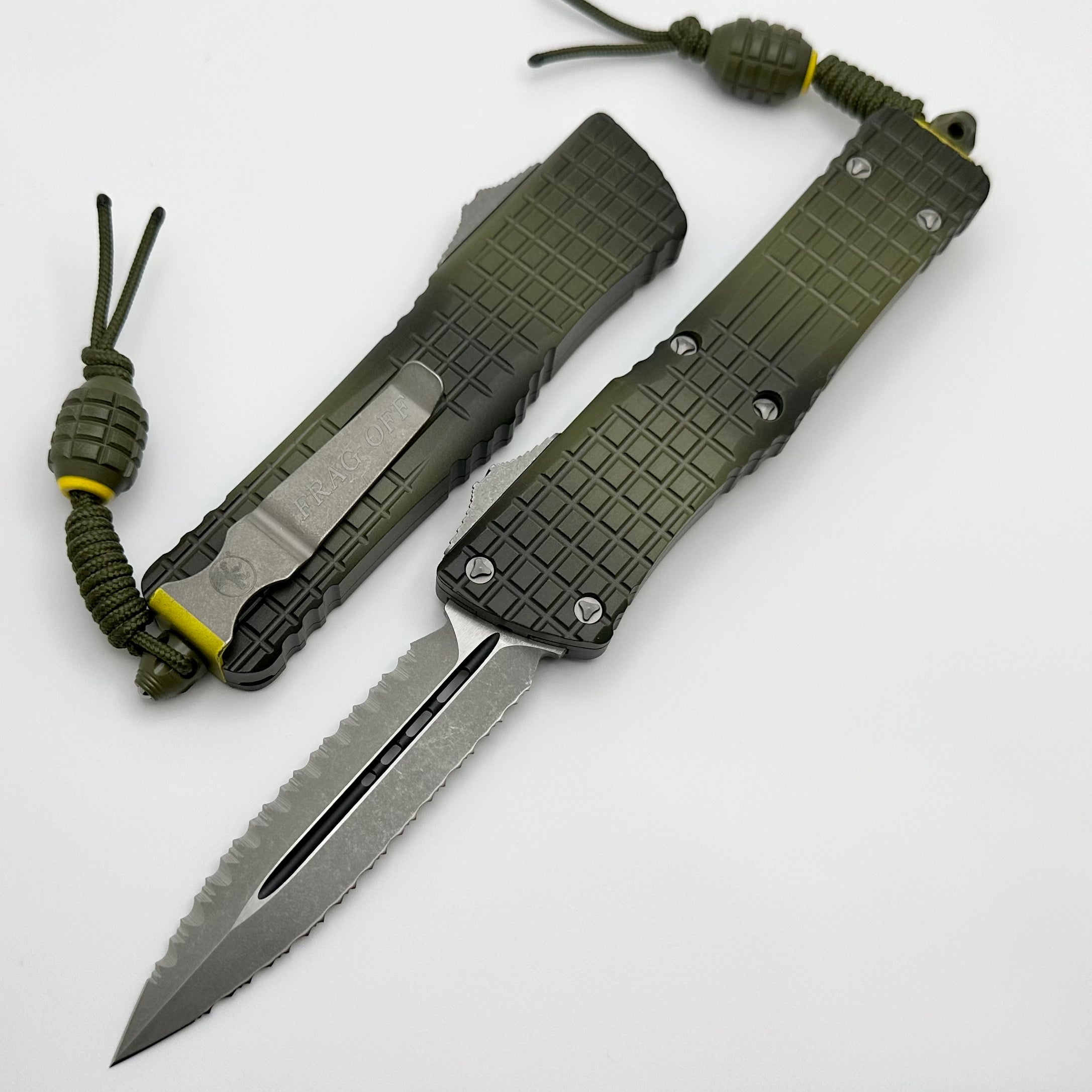 Ultimate Microtech Combat Troodon Frag Off Green 2024 - Premium Tactical Knife