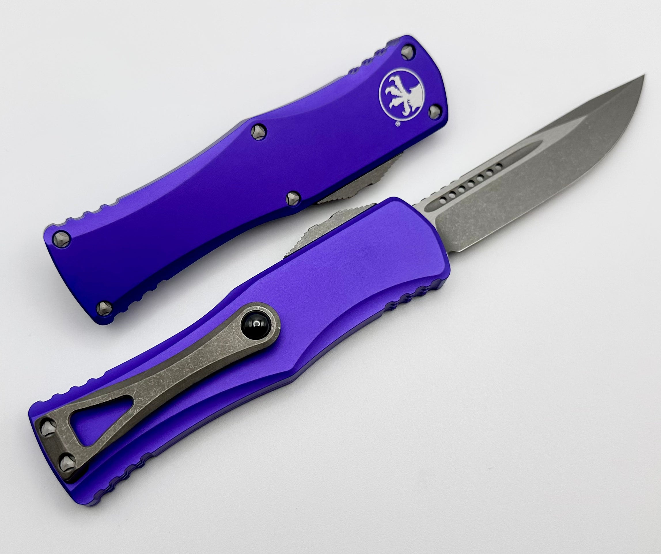 Microtech Hera Apocalyptic Standard & Purple Premium Folding Knife