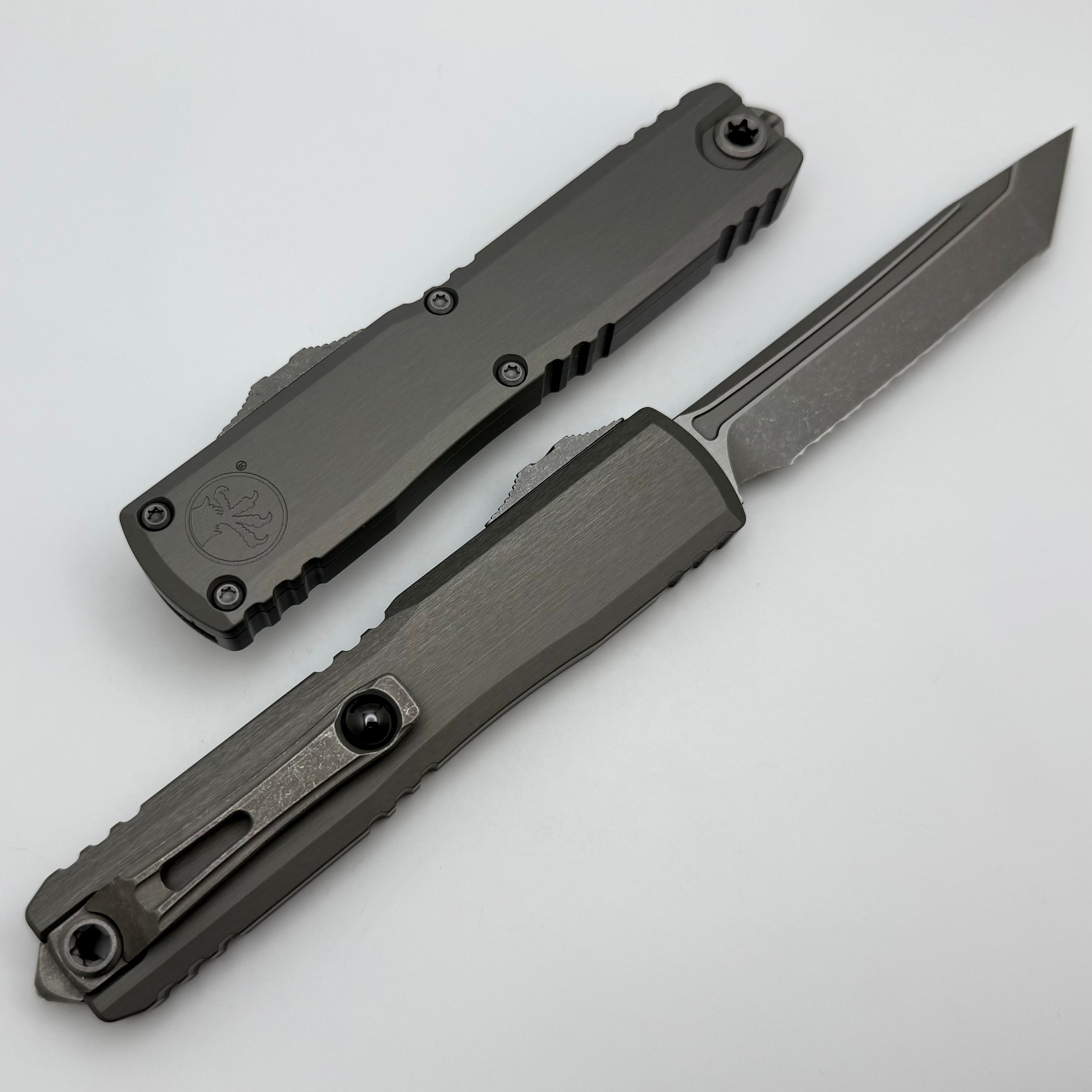 Microtech Ultratech ZBP Tanto Apocalyptic Full Serrated Knife - Premium OTF Tactical Blade