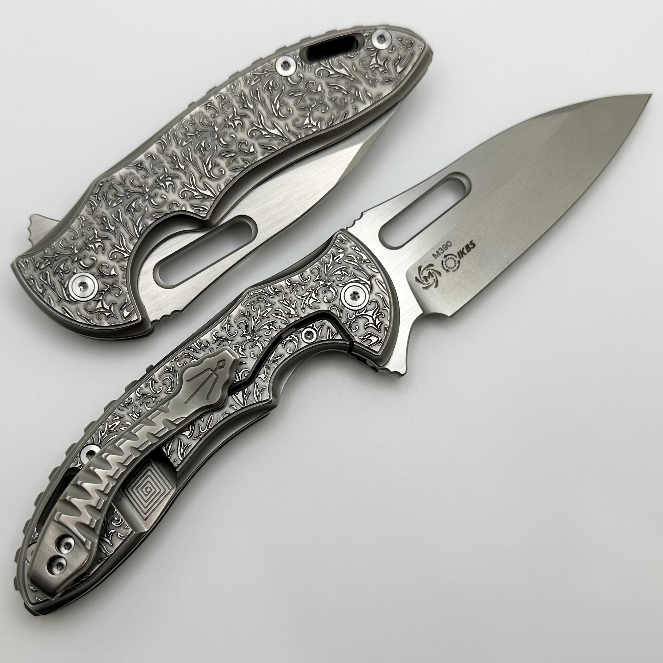 Mechforce Knives Sentry: Ultimate Rick Lala Collaboration - Titanium & M390 Scroll Design