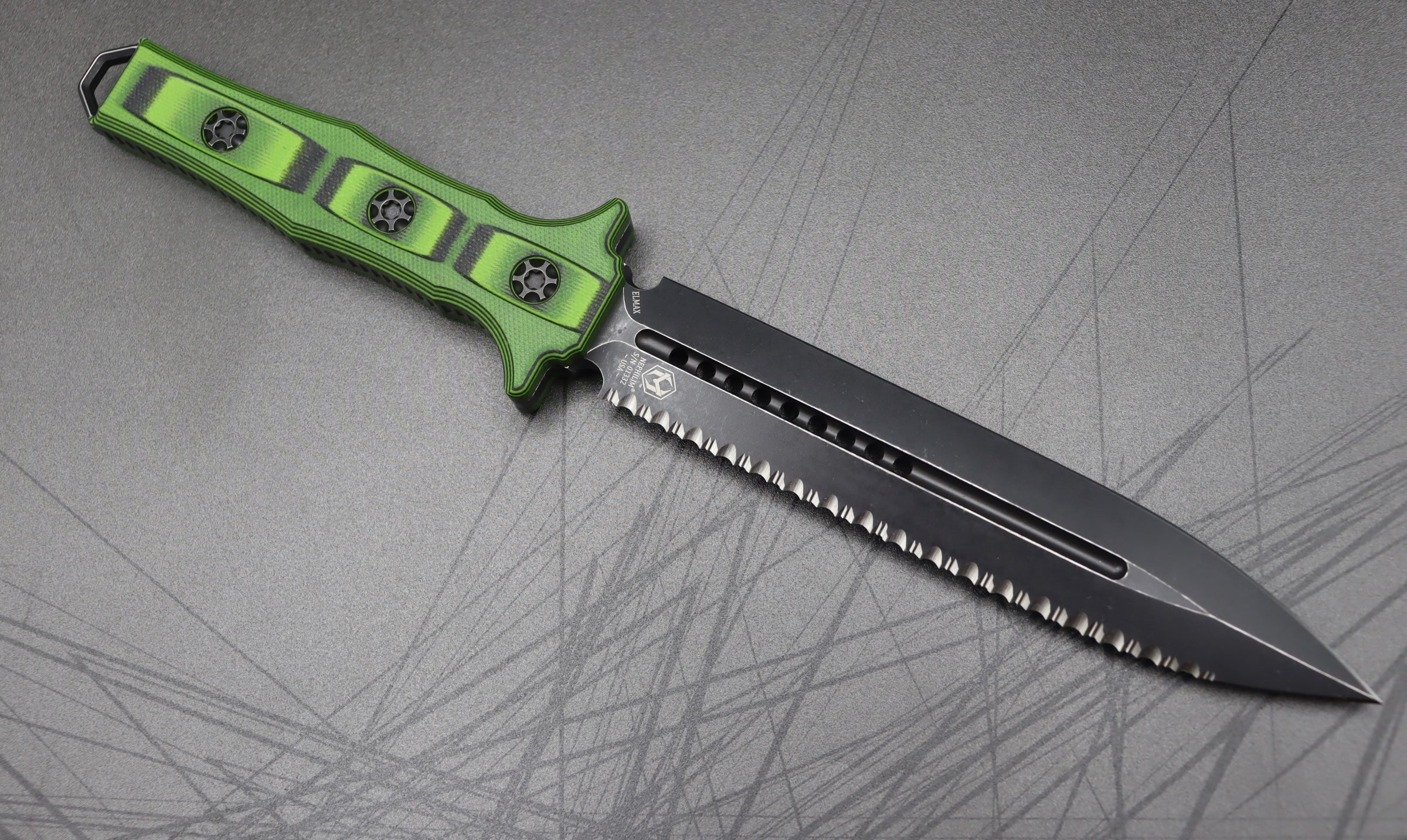 Heretic Knives Nephilim - Premium Double Edge Dagger with Battleworn Finish