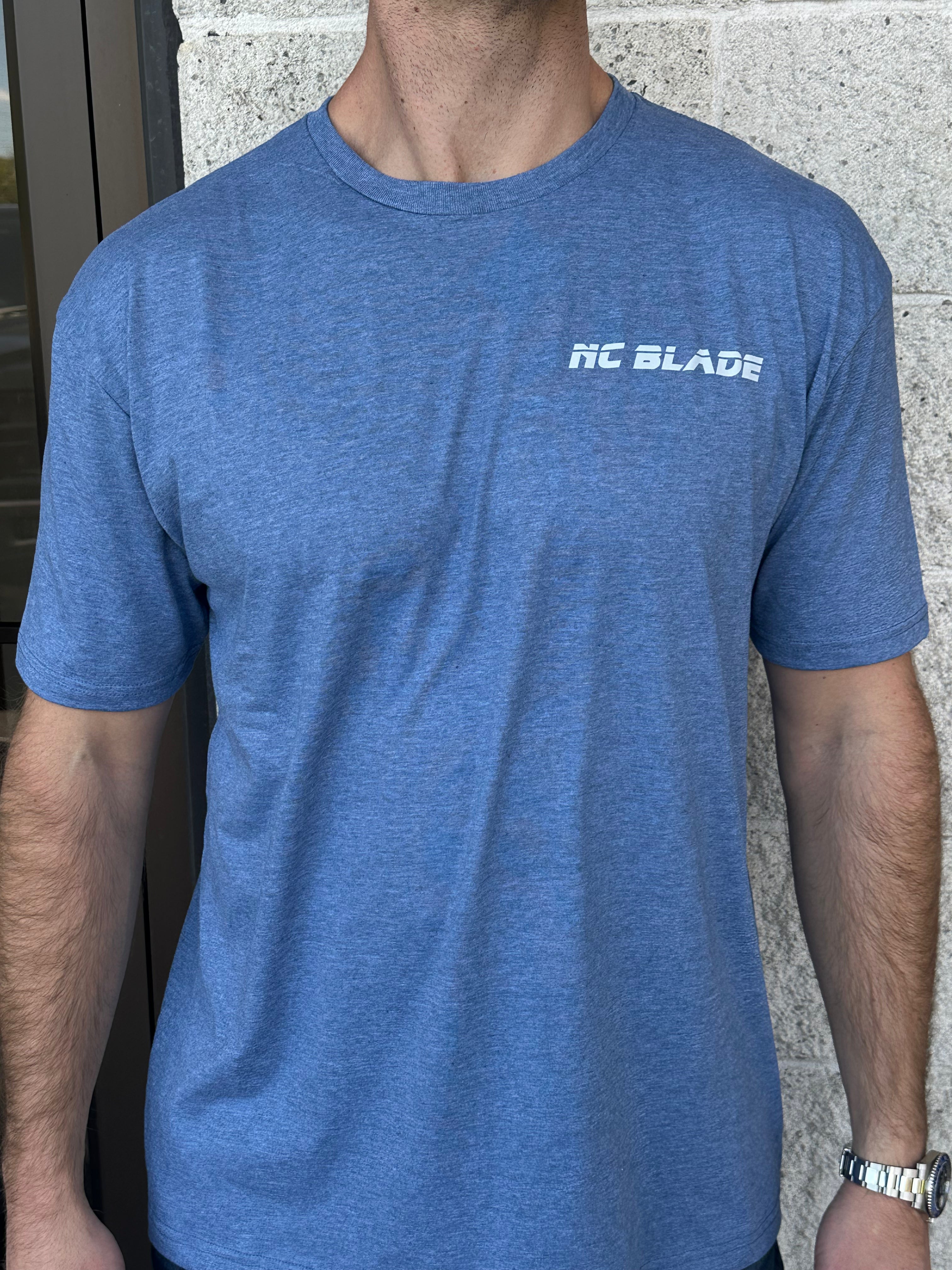 Premium NC Blade Gildan Softstyle Jersey T-Shirt - Heather Indigo