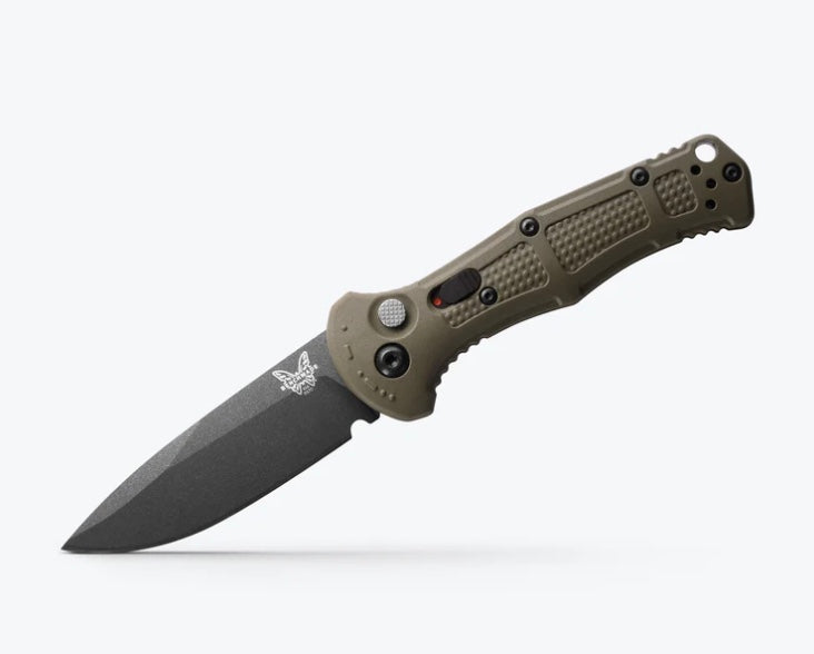 Benchmade Mini Claymore Ultimate Tactical Knife - Ranger Green Grivory & Black CPM-D2