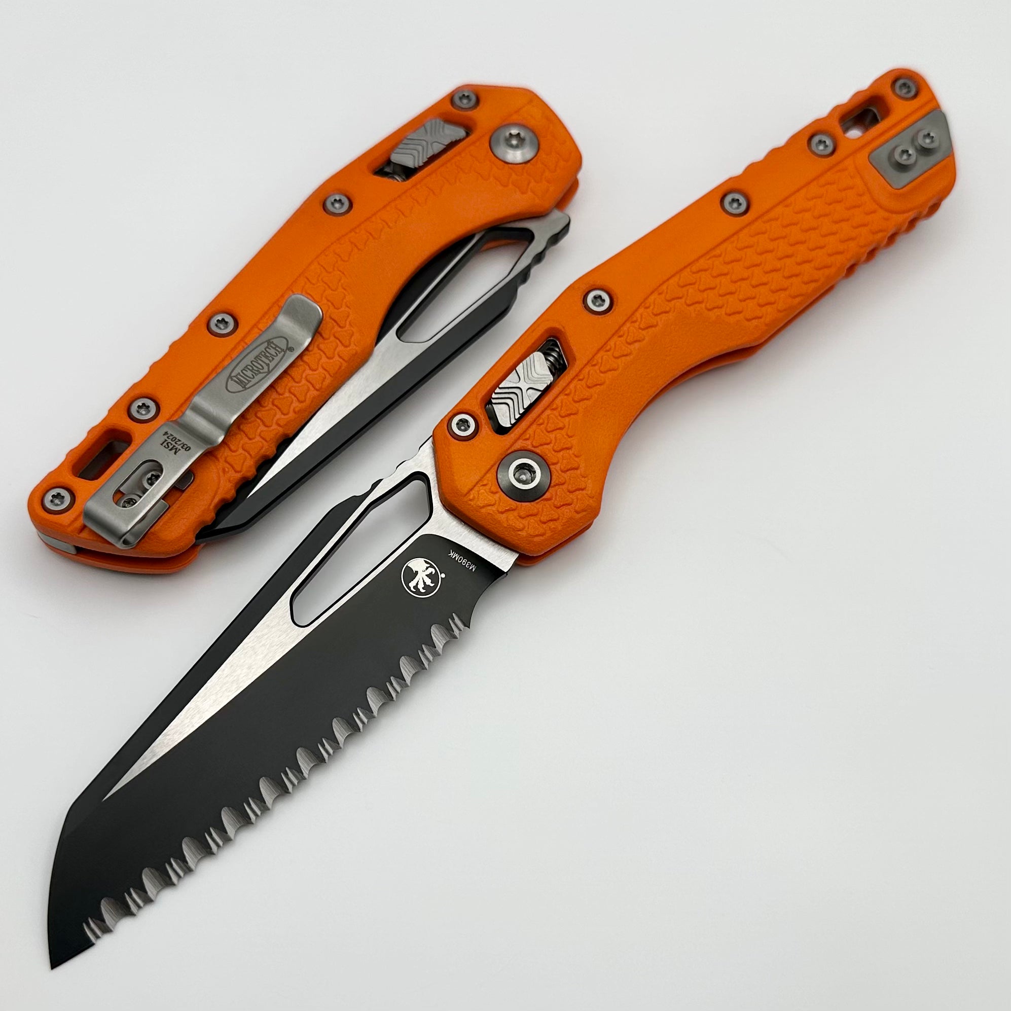 Microtech MSI RAM LOK Orange Polymer Knife - Premium M390MK Blade