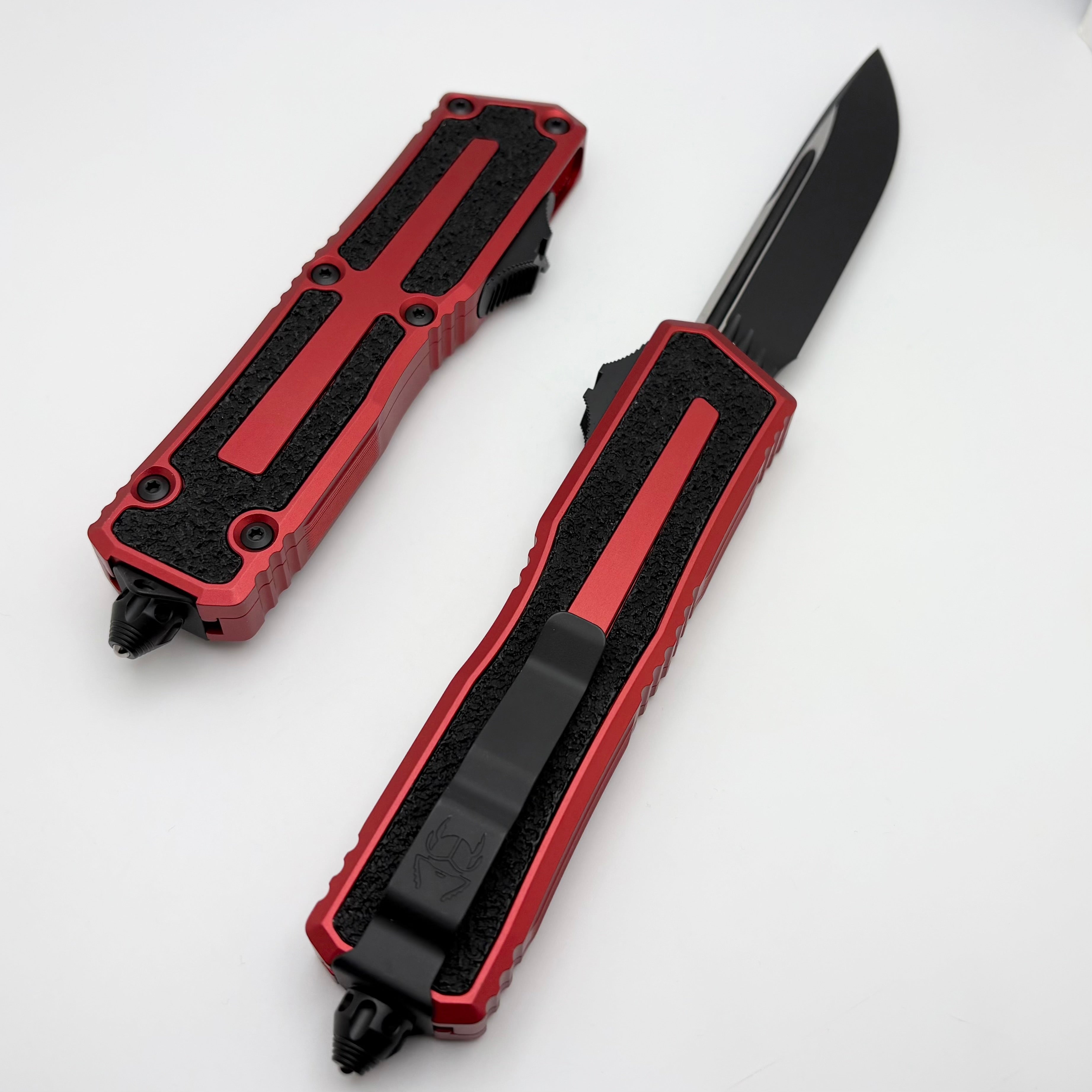 Microtech Scarab 2 Gen 3 Tactical OTF Knife - Red Handle (M390MK Blade)