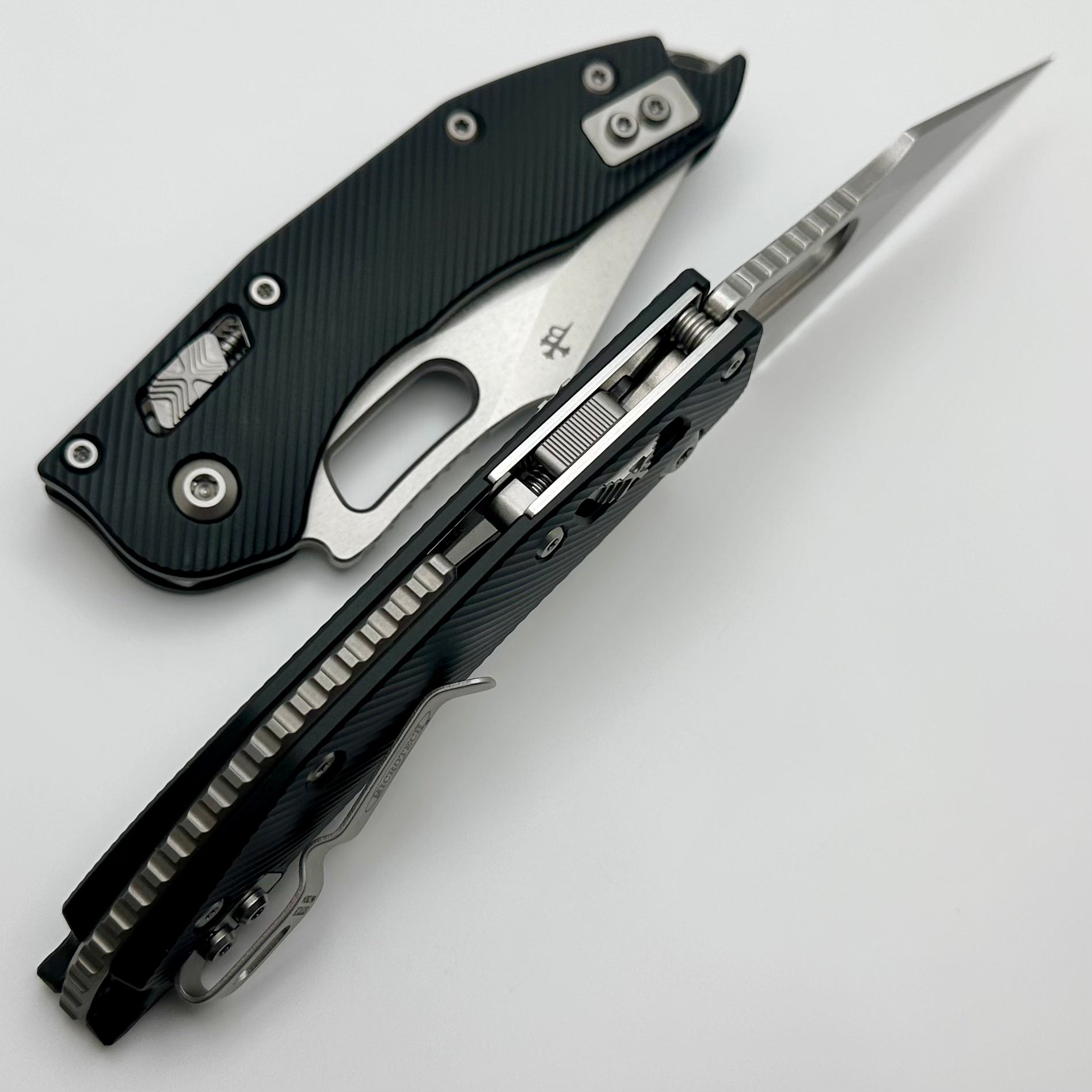 Microtech Stitch RAM LOK Tactical Folding Knife - Premium M390MK Steel & Full Serrated Edge