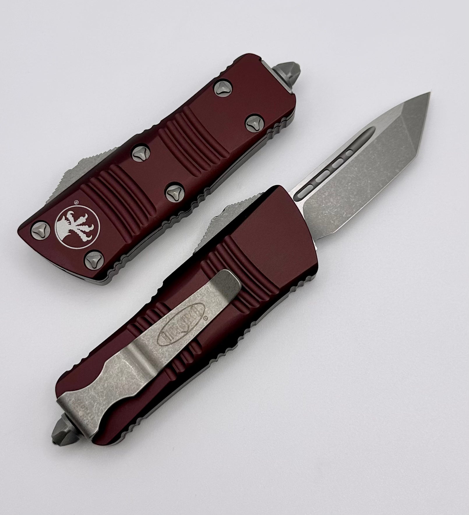 Microtech Troodon Mini Apocalyptic Tanto & Merlot - Ultimate EDC Knife