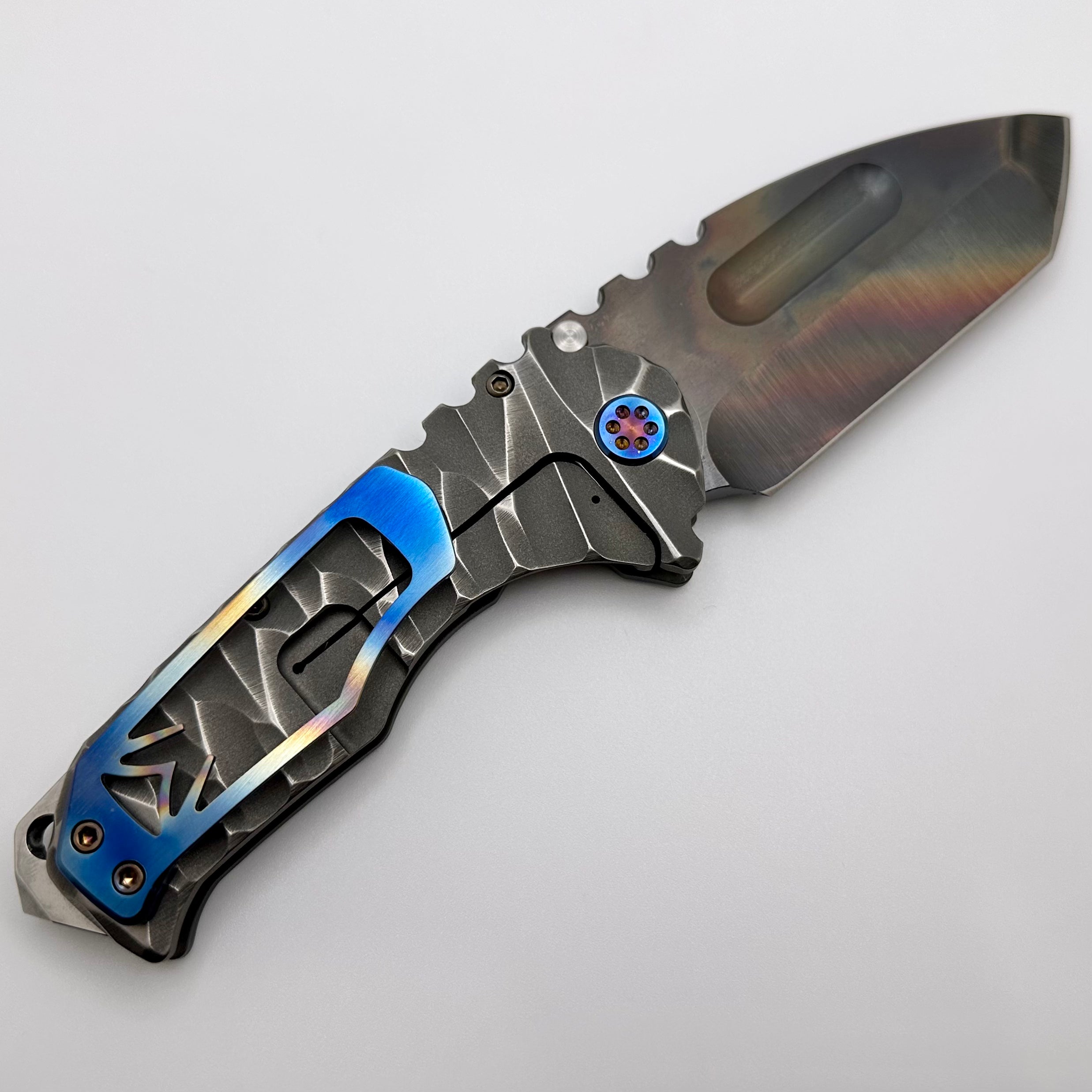 Medford Knife Praetorian TI S45VN - Ultimate Tactical Tanto Blade with Flamed Hardware & Twisted Predator Design