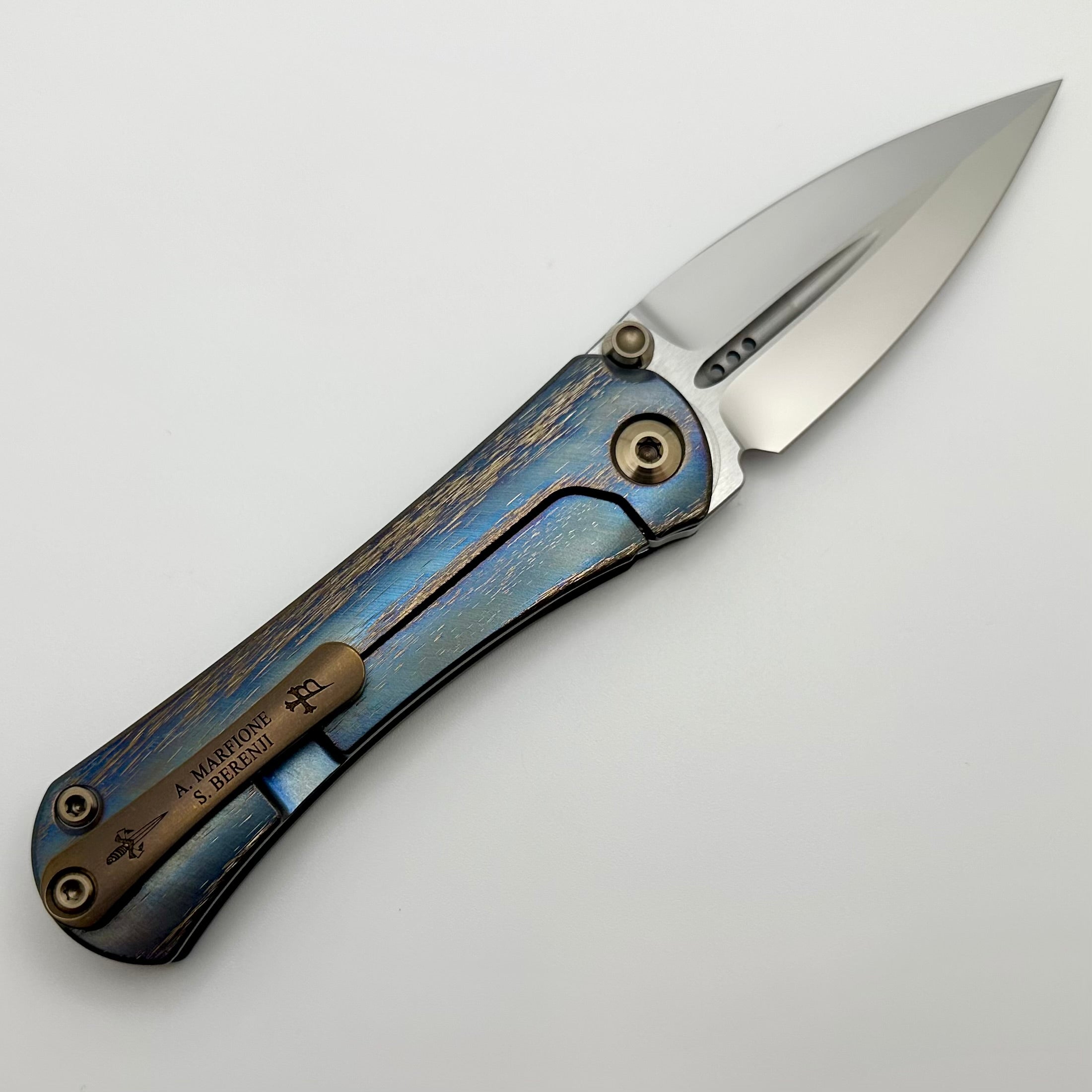 Premium SBF Zulu Liquid Metal Knife - M390 Steel & Cosmic Scales Prototype