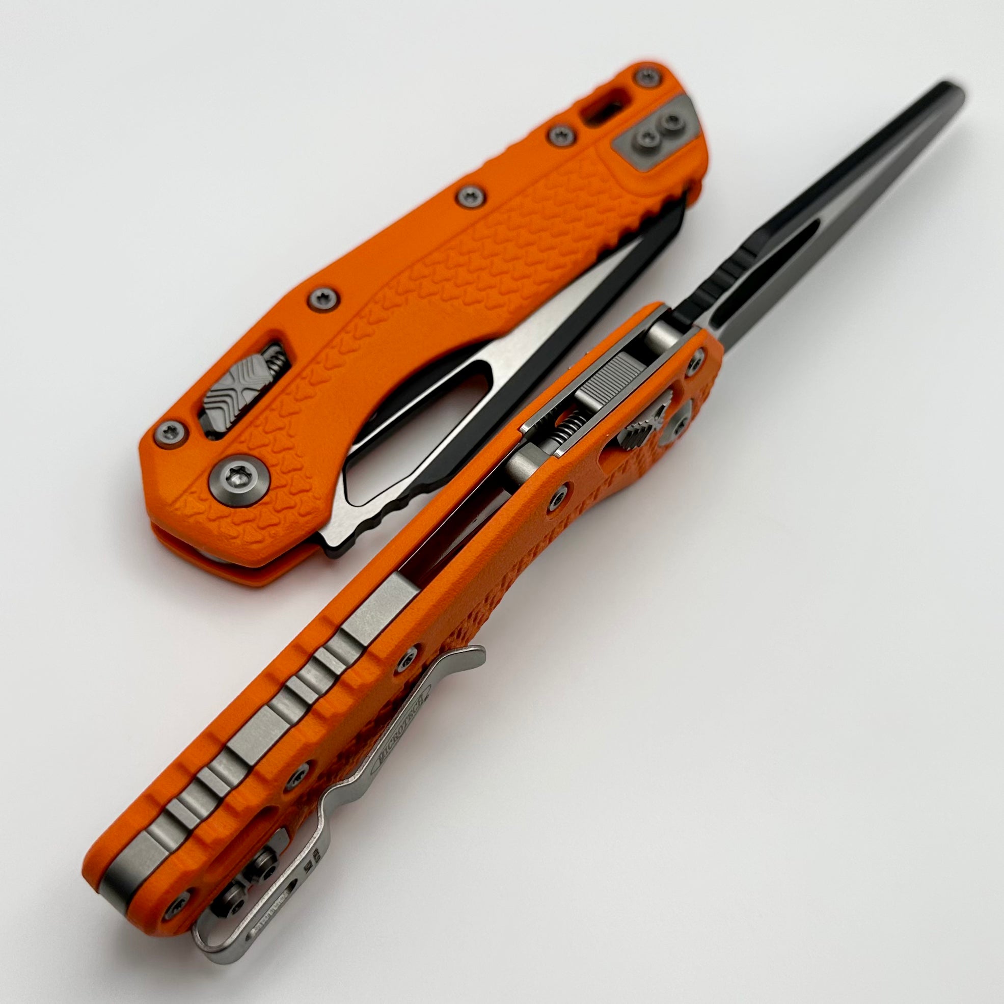 Microtech MSI RAM LOK Folding Knife - Premium Orange Polymer & M390MK Steel