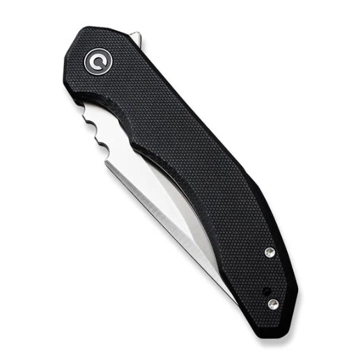 Civivi Bluetick Flipper Knife - Premium Black G-10 Handle & Satin 14C28N Blade
