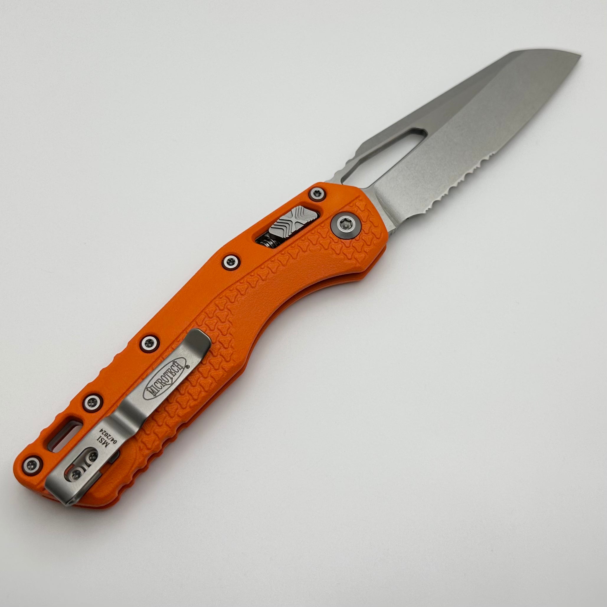 Microtech MSI RAM LOK Folding Knife - Orange Polymer & M390MK Blade, Pre-Owned