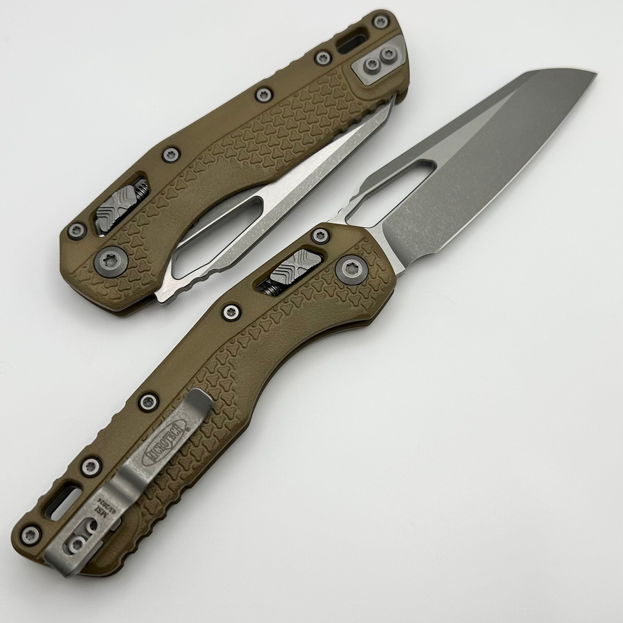 Microtech MSI RAM LOK Folding Knife - Premium Dark Earth Polymer & M390MK Blade