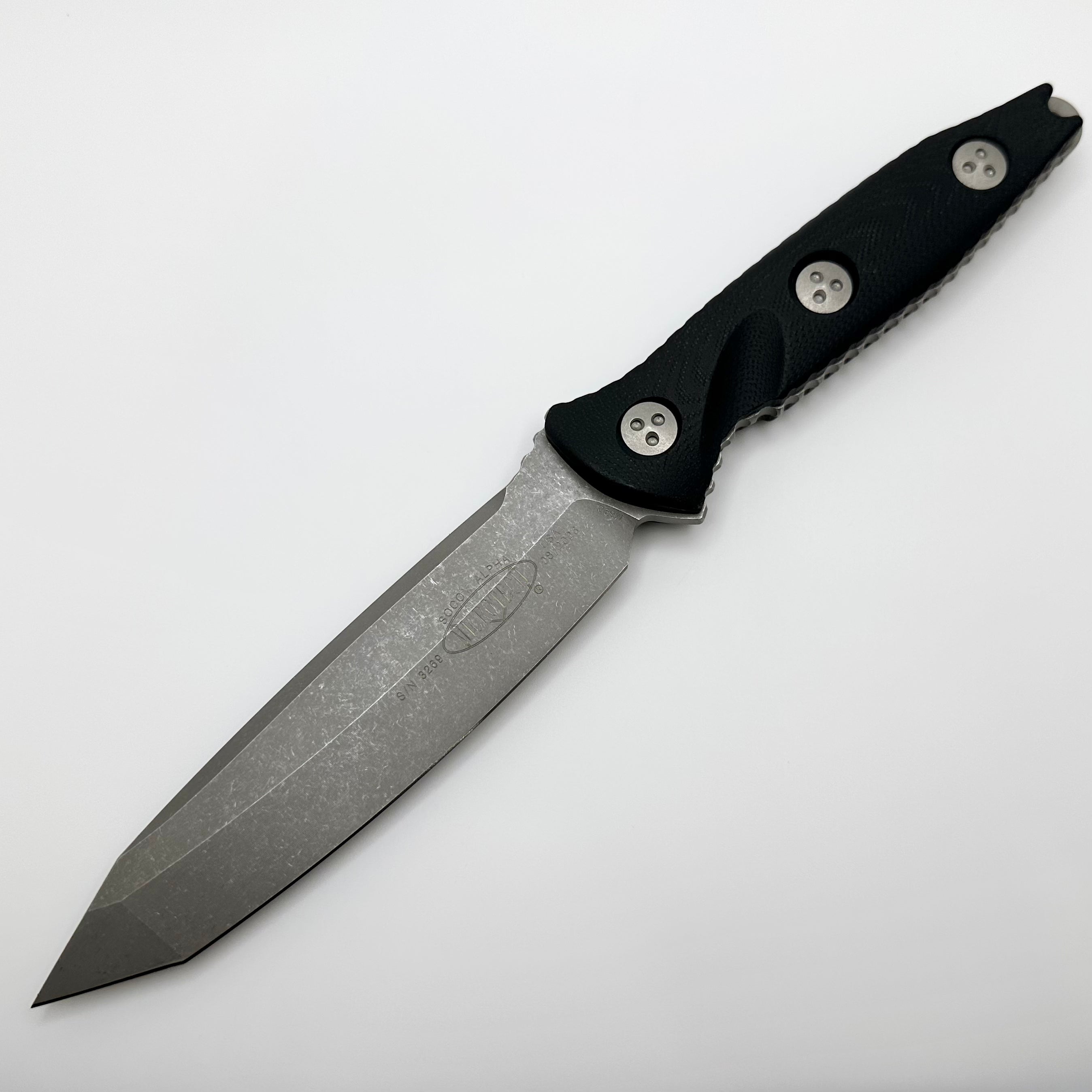 Microtech Socom Alpha Tanto Apocalyptic Tactical Knife - Ultimate Fixed Blade