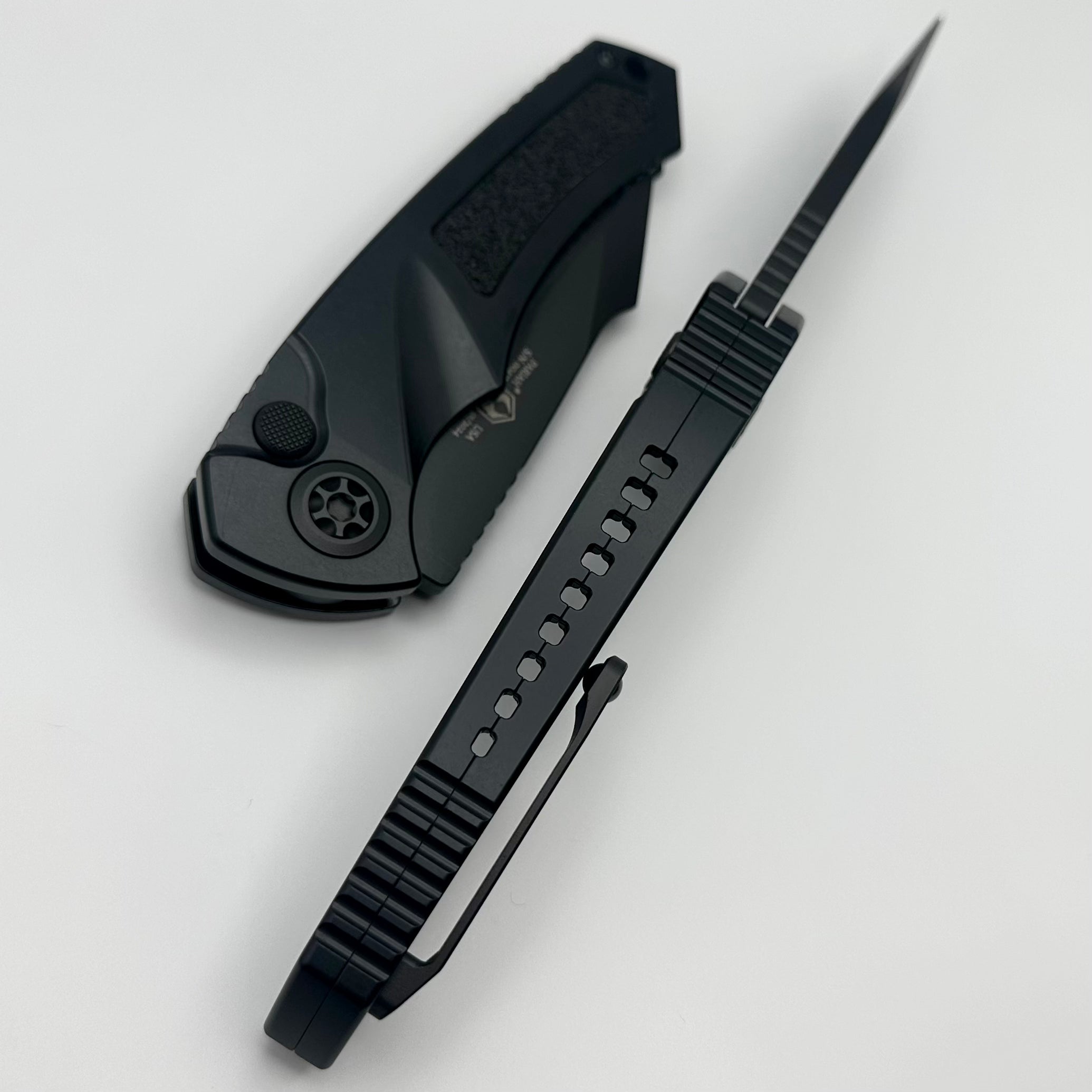 Heretic Knives Pariah Auto Black Tactical with MagnaCut Blade - Ultimate Tactical Knife