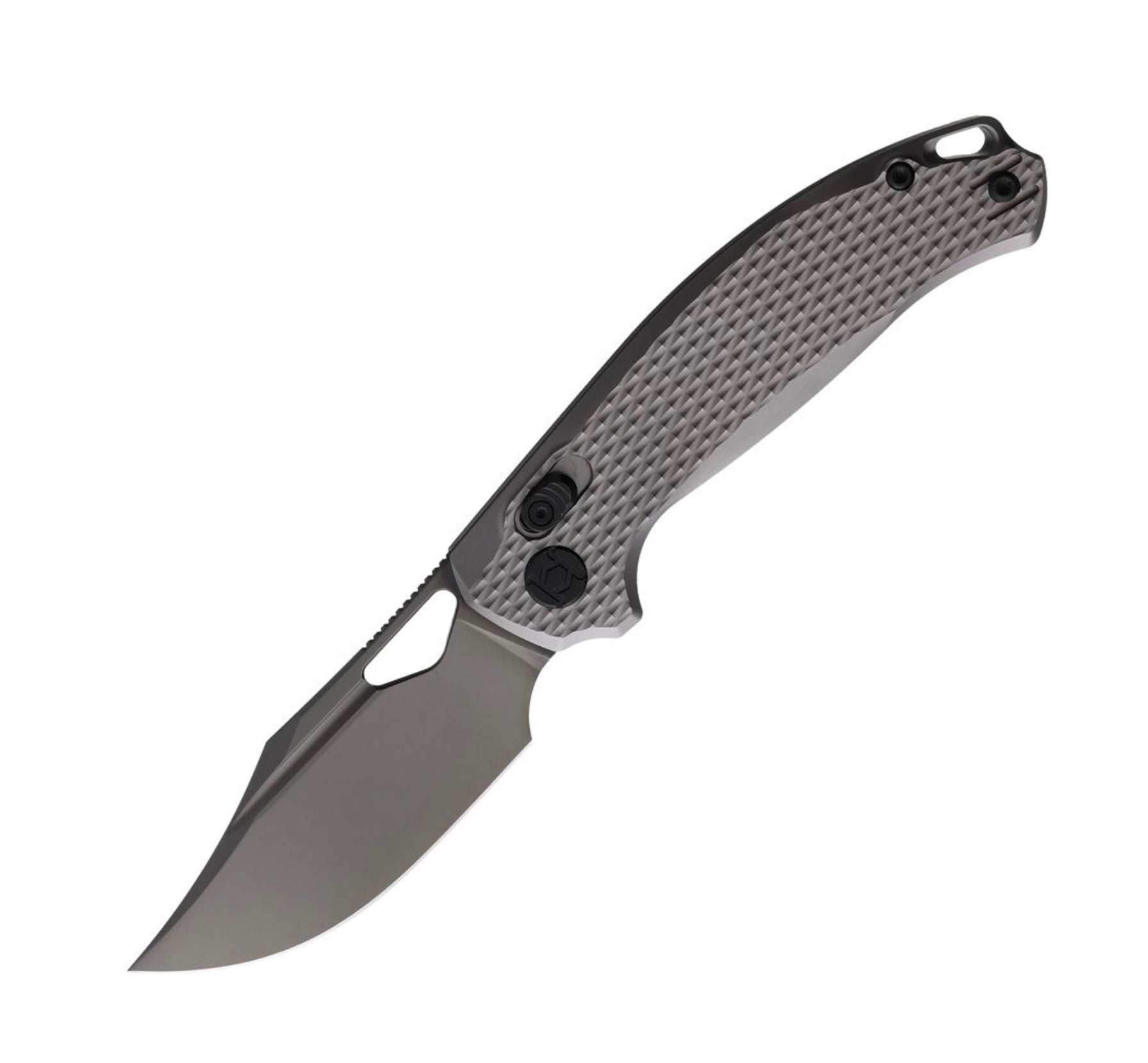 Kunwu Knives Django: Premium Textured Titanium Handles & DLC Elmax Blade