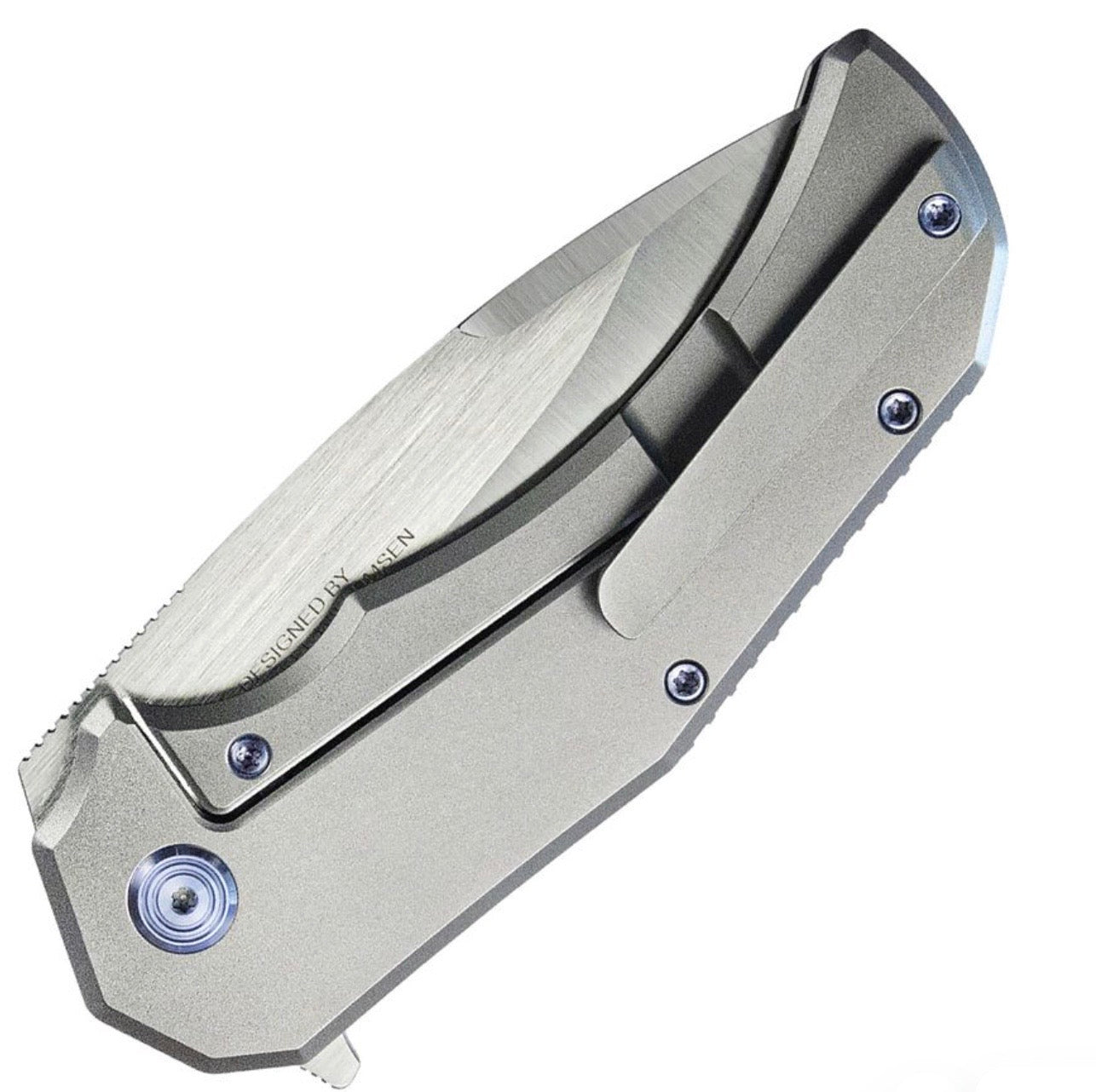 Kubey Bravo One Premium Folding Knife - Titanium Handle & M390 Blade