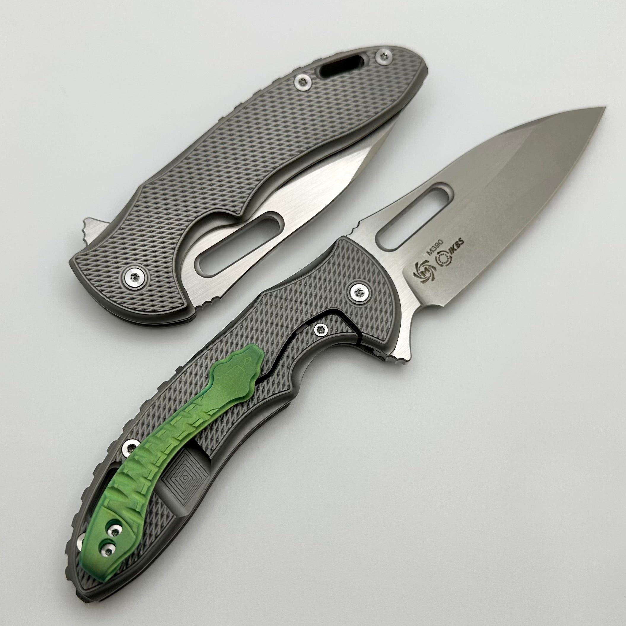 Mechforce Knives Sentry Rick Lala Collab: Premium Titanium & M390 Folding Knife with Exclusive Green Clip