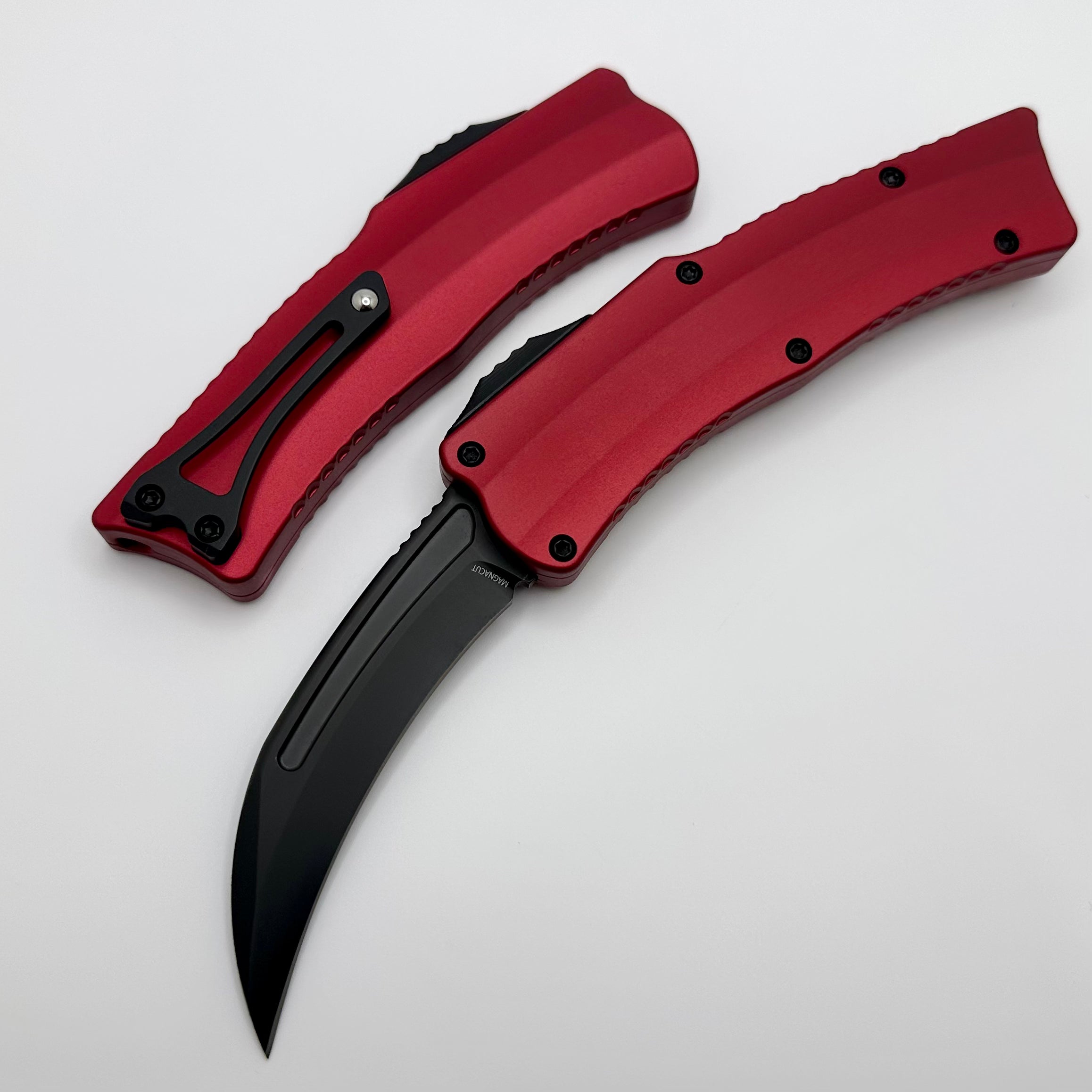 Heretic ROC DLC Premium Folding Knife with Red Handle - Ultimate EDC Tool