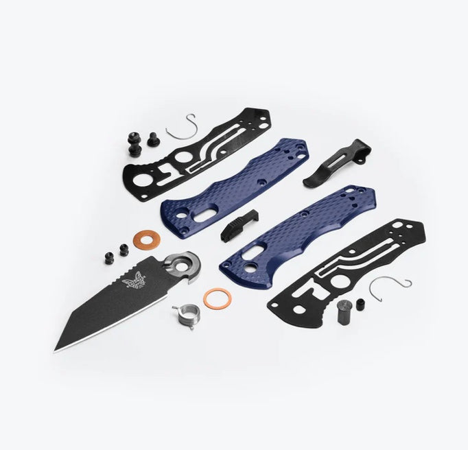 Benchmade Auto Immunity Crater Blue Aluminum & CPM-M4 2900BK - Premium Compact Tactical Knife