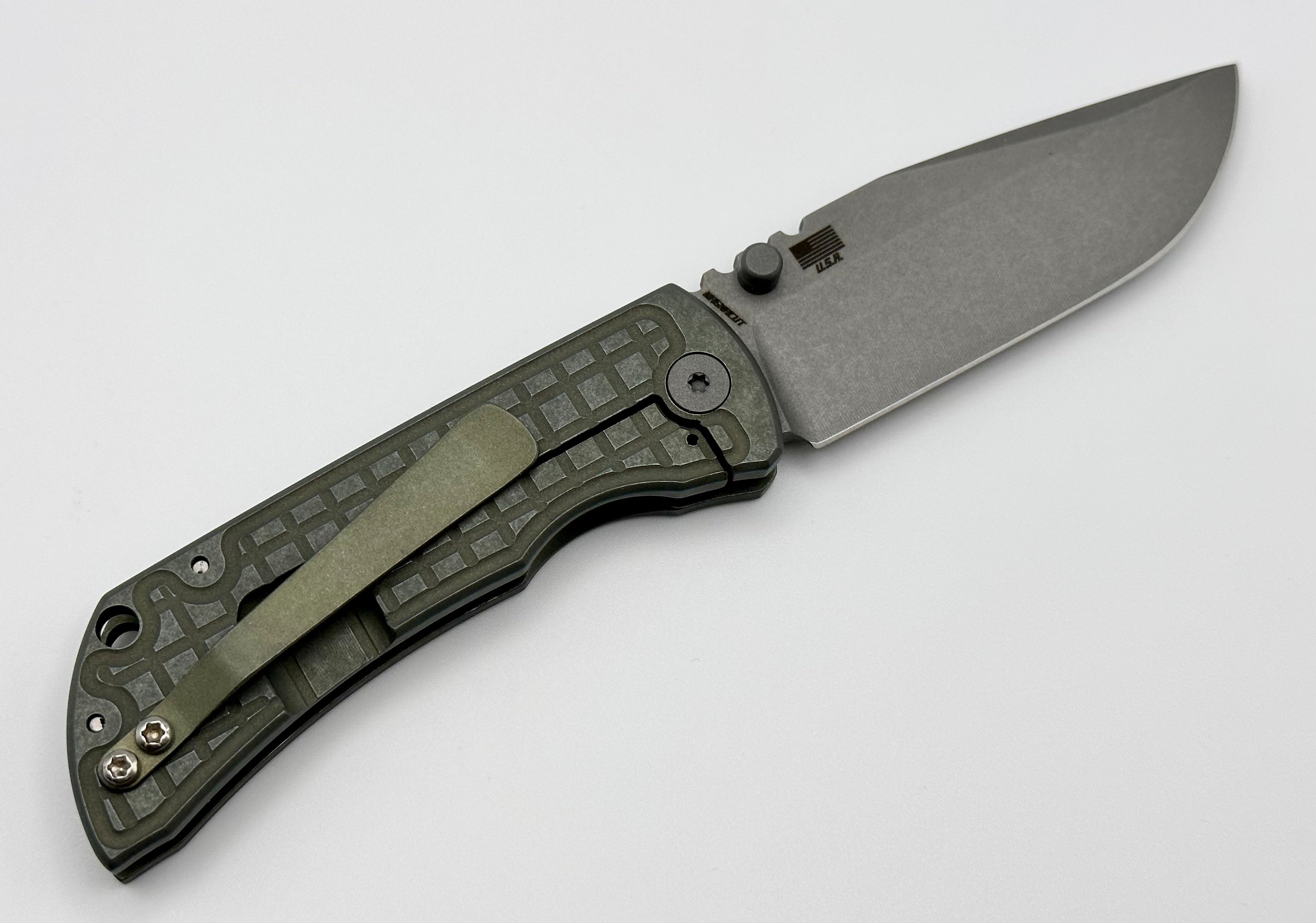 McNees Performance Machined Mac 2 3 | Premium Matte Stonewash Green FRAG Knife