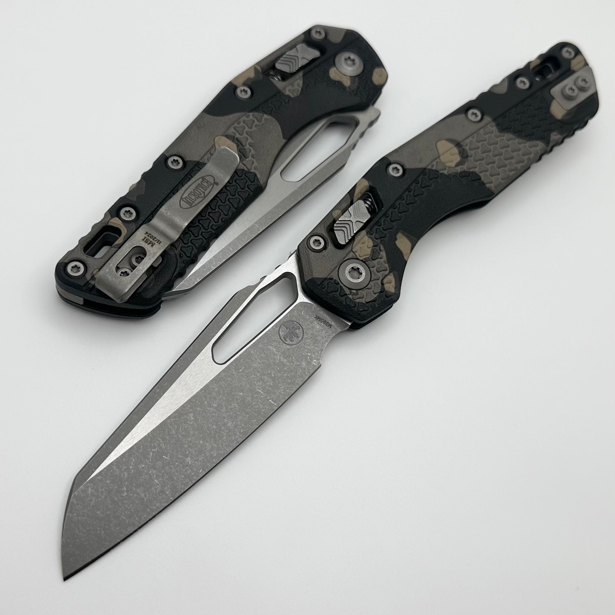 Microtech MSI RAM LOK Tactical Folding Knife - Camo Polymer Handle & M390MK Blade