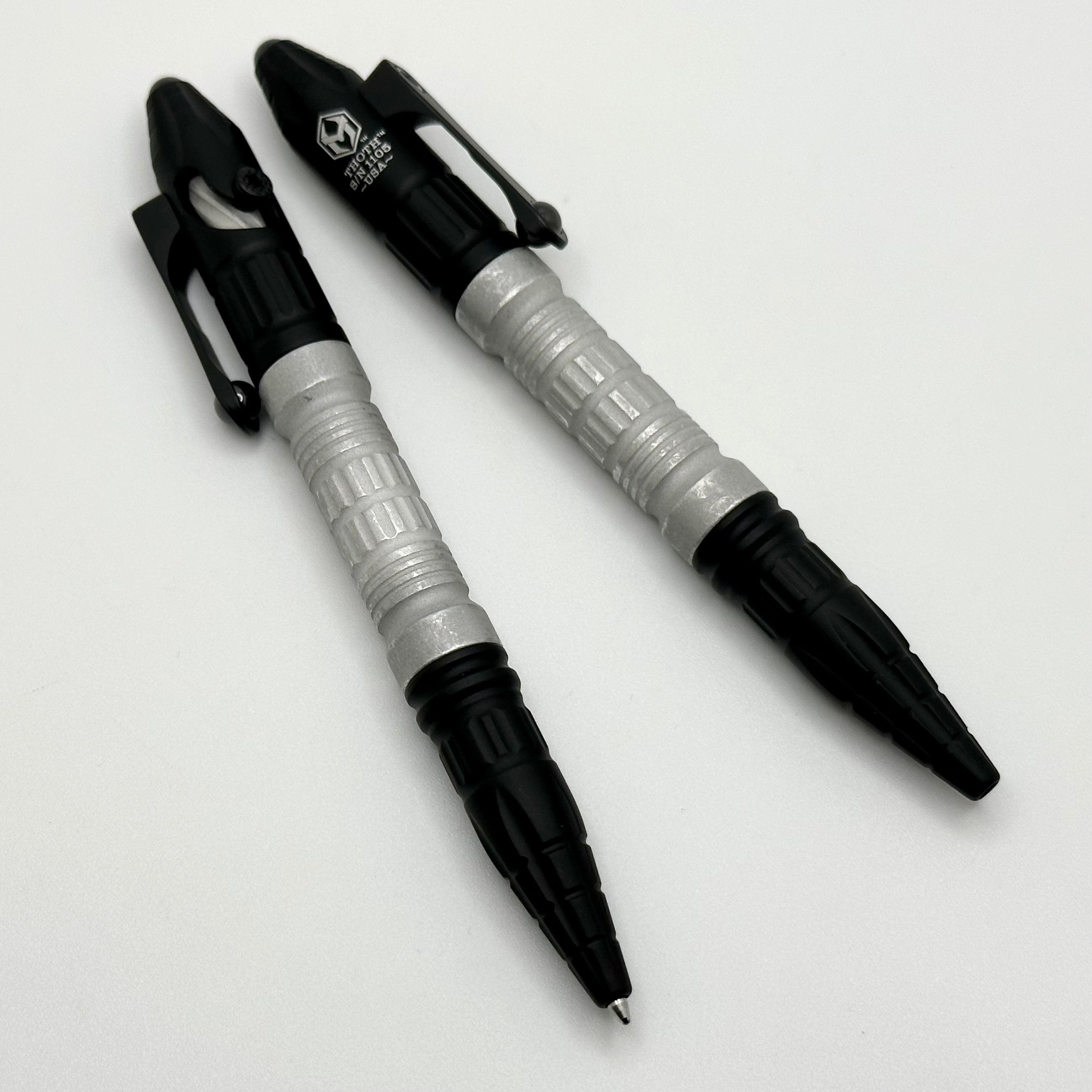 Premium Thoth Pen - Winter Edition with Blizzard Worn Finish & Black Aluminum