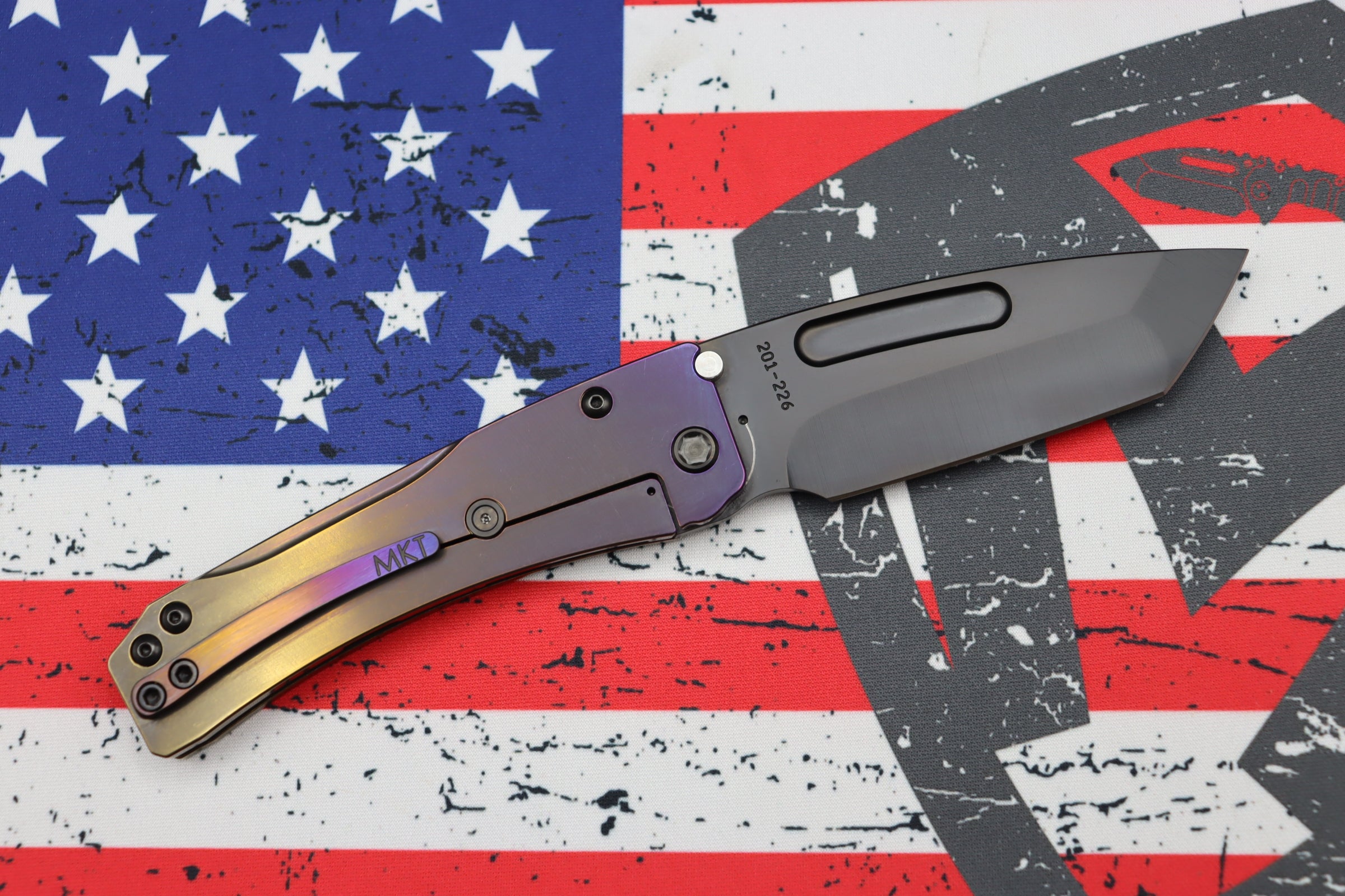 Medford Slim Midi Tanto EDC Knife - Premium S35VN Blade with Bronze/Violet Fade Handles