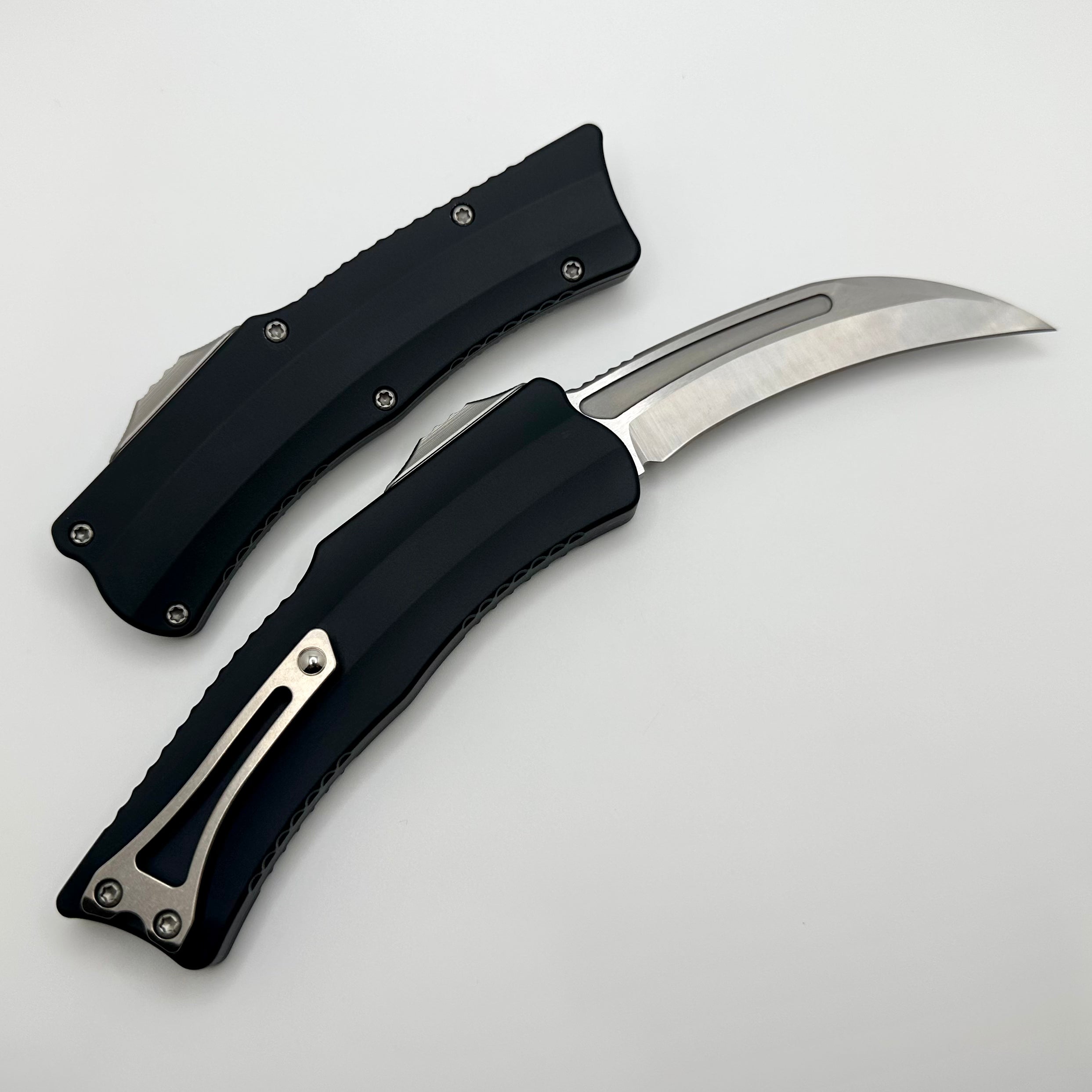 Heretic ROC Premium EDC Knife - Satin MagnaCut Blade & Black Handle