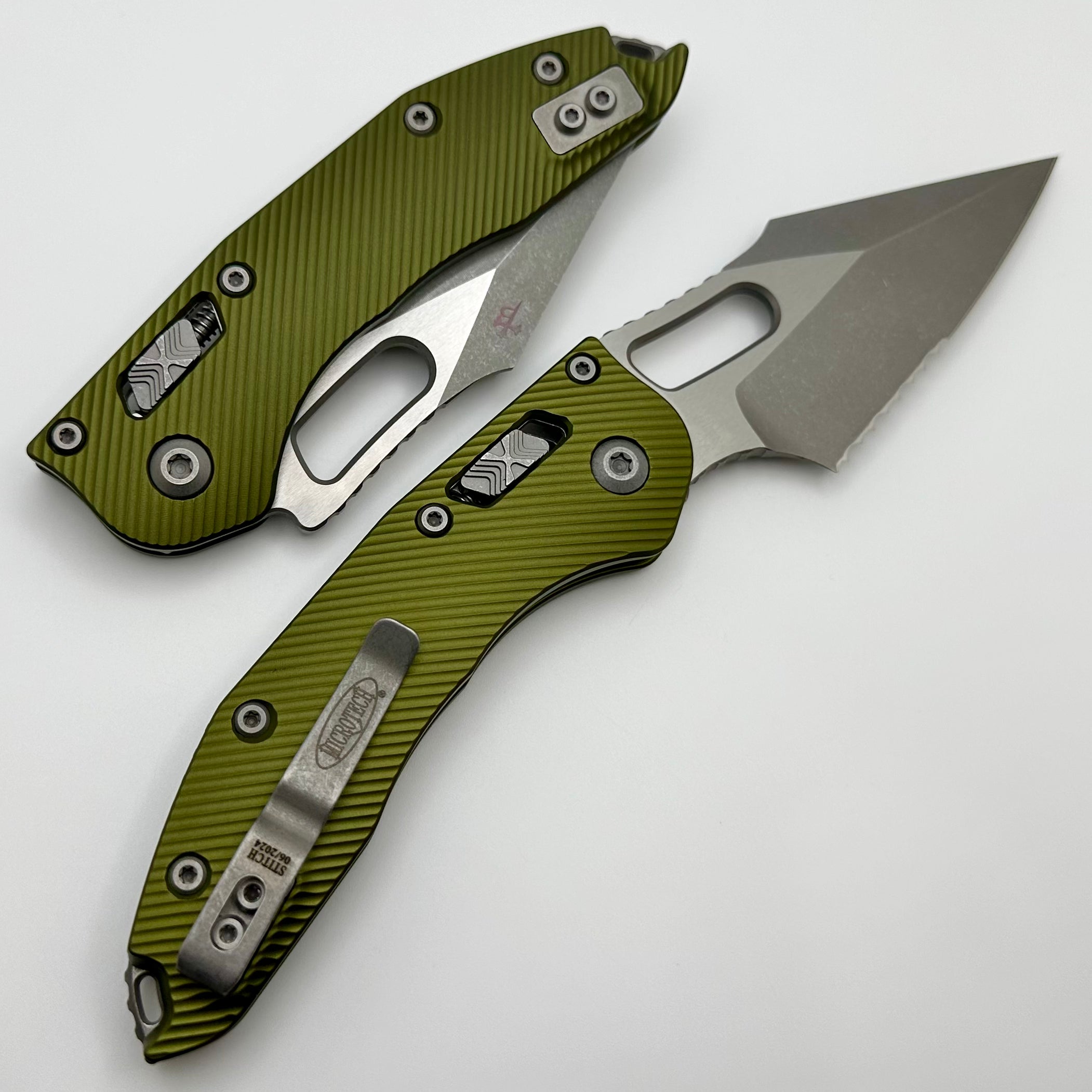 Microtech Stitch RAM LOK Tactical Knife - Premium M390MK Blade & OD Green Aluminum Handle