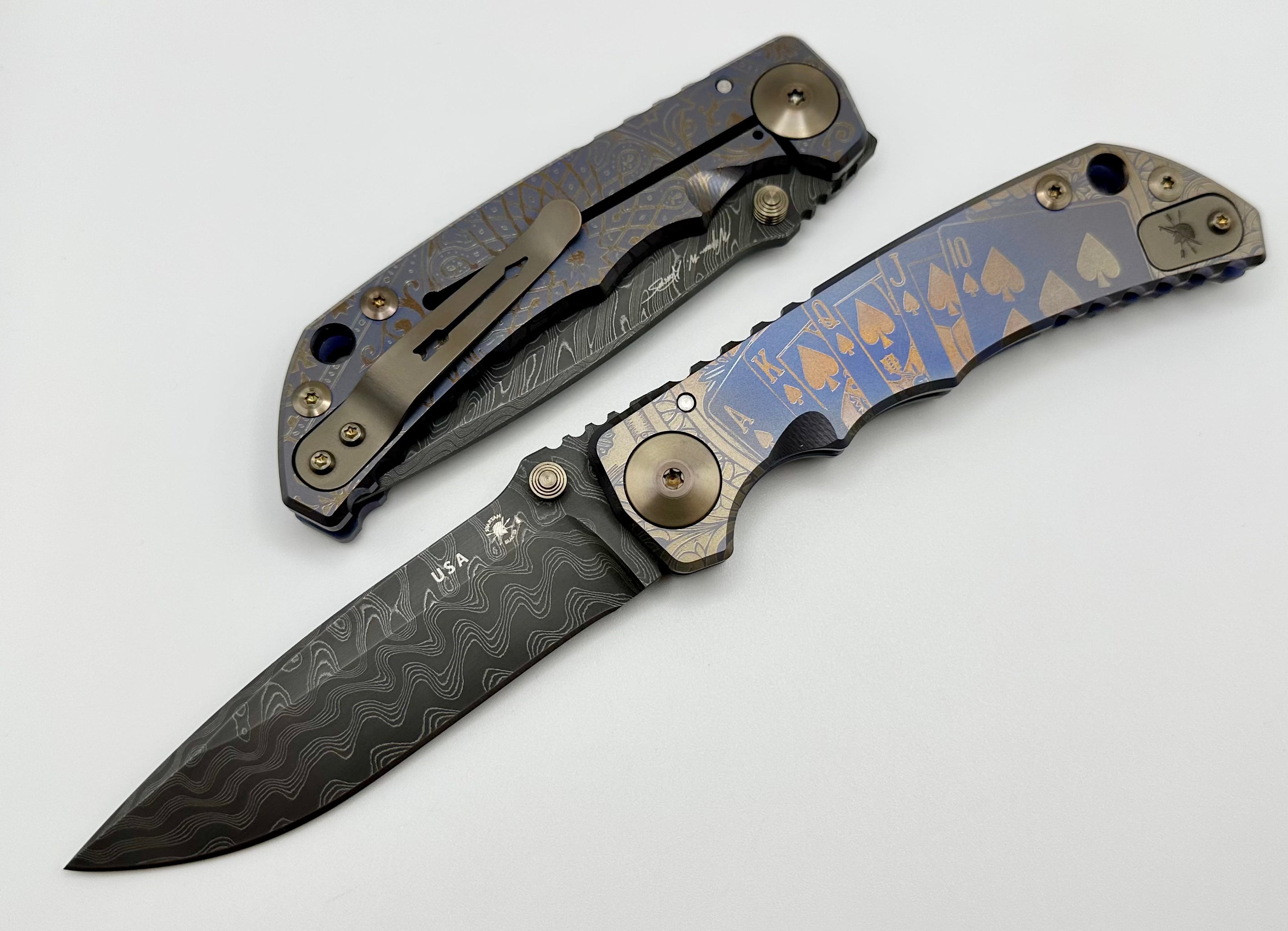 Premium Spartan Blades Harsey Folder 2022 Special Edition - Royal Flush Damascus